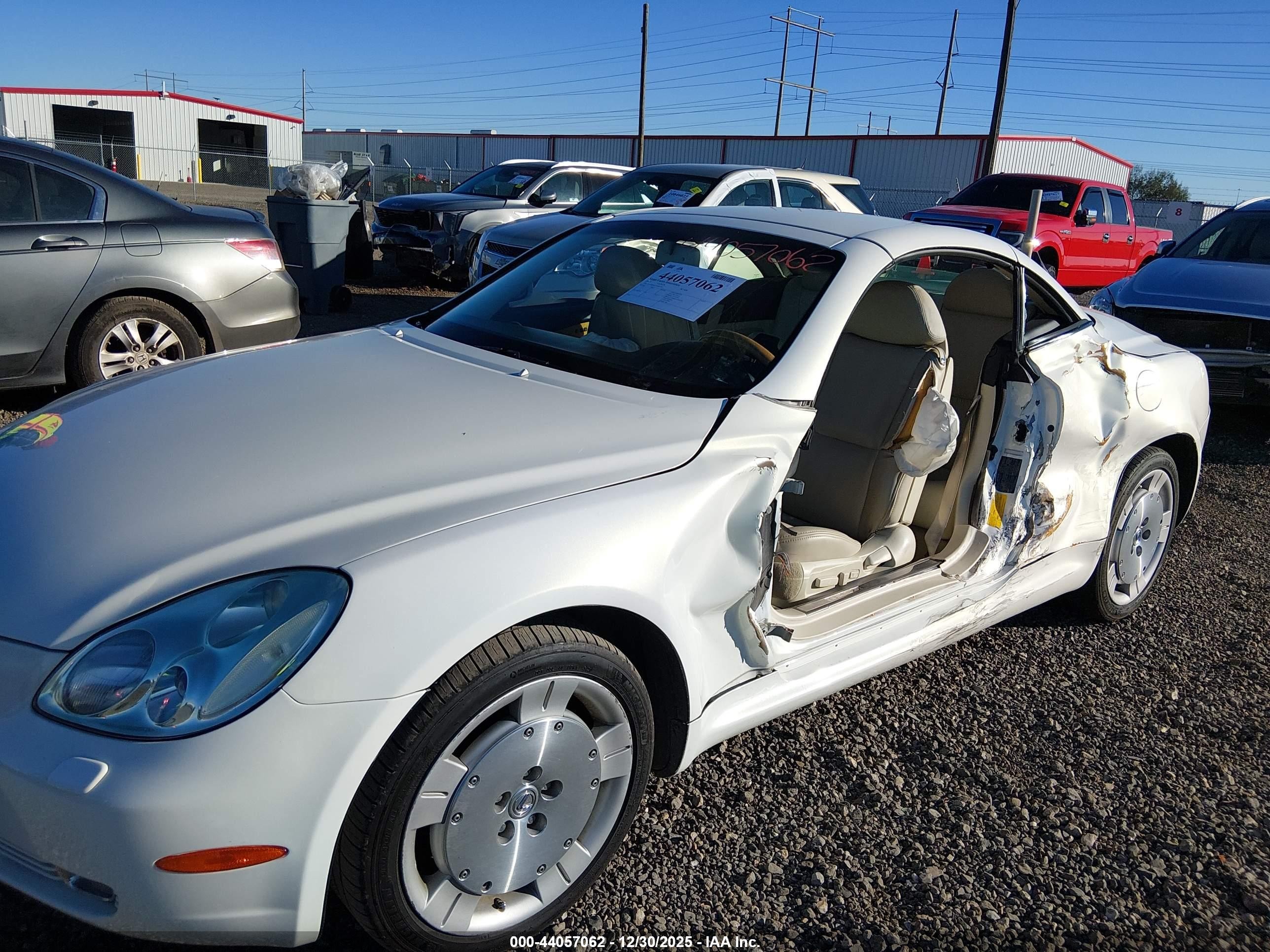 2002 Lexus Sc 430   White vin: JTHFN48Y920005583