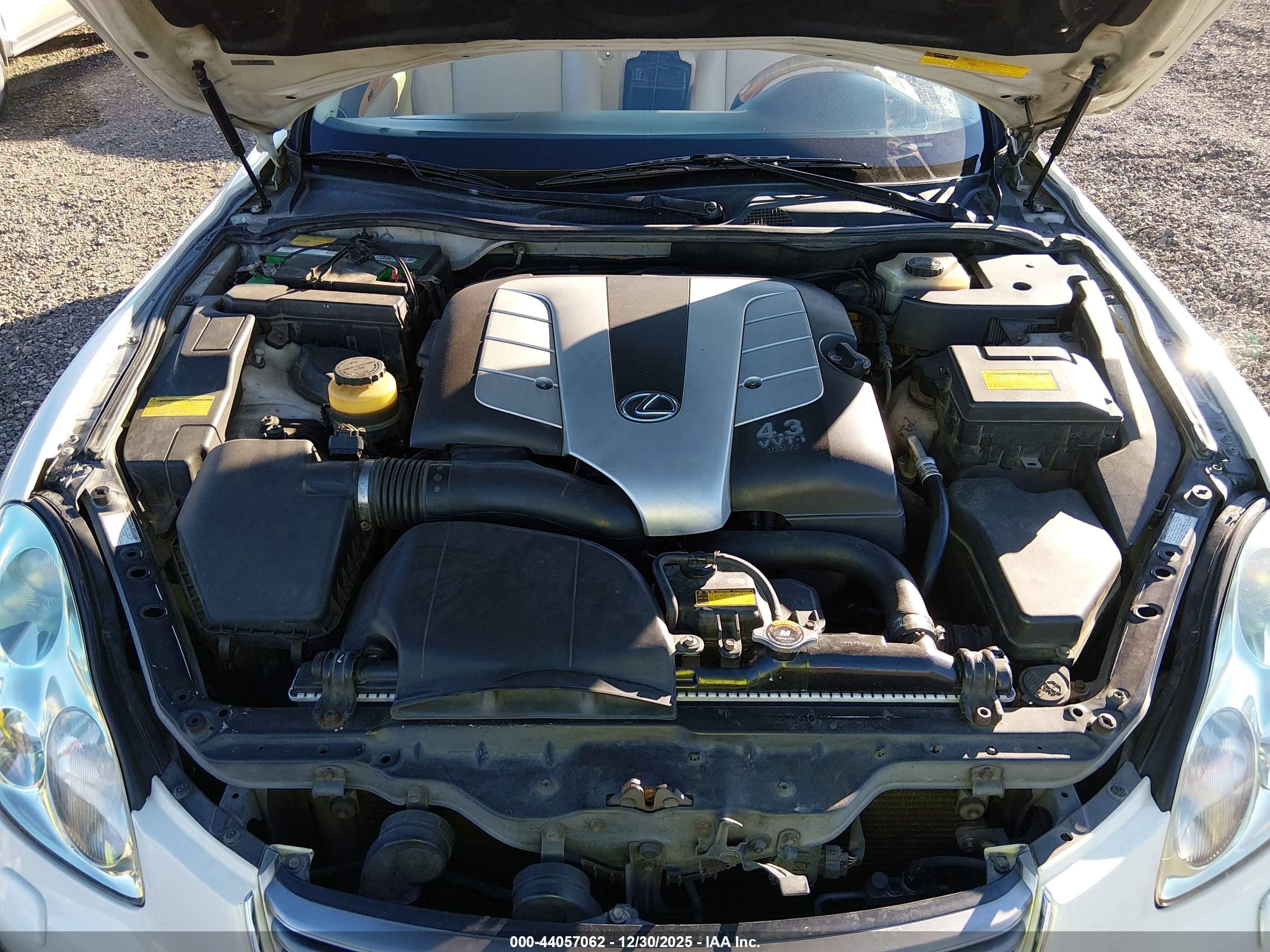 2002 Lexus Sc 430   White vin: JTHFN48Y920005583