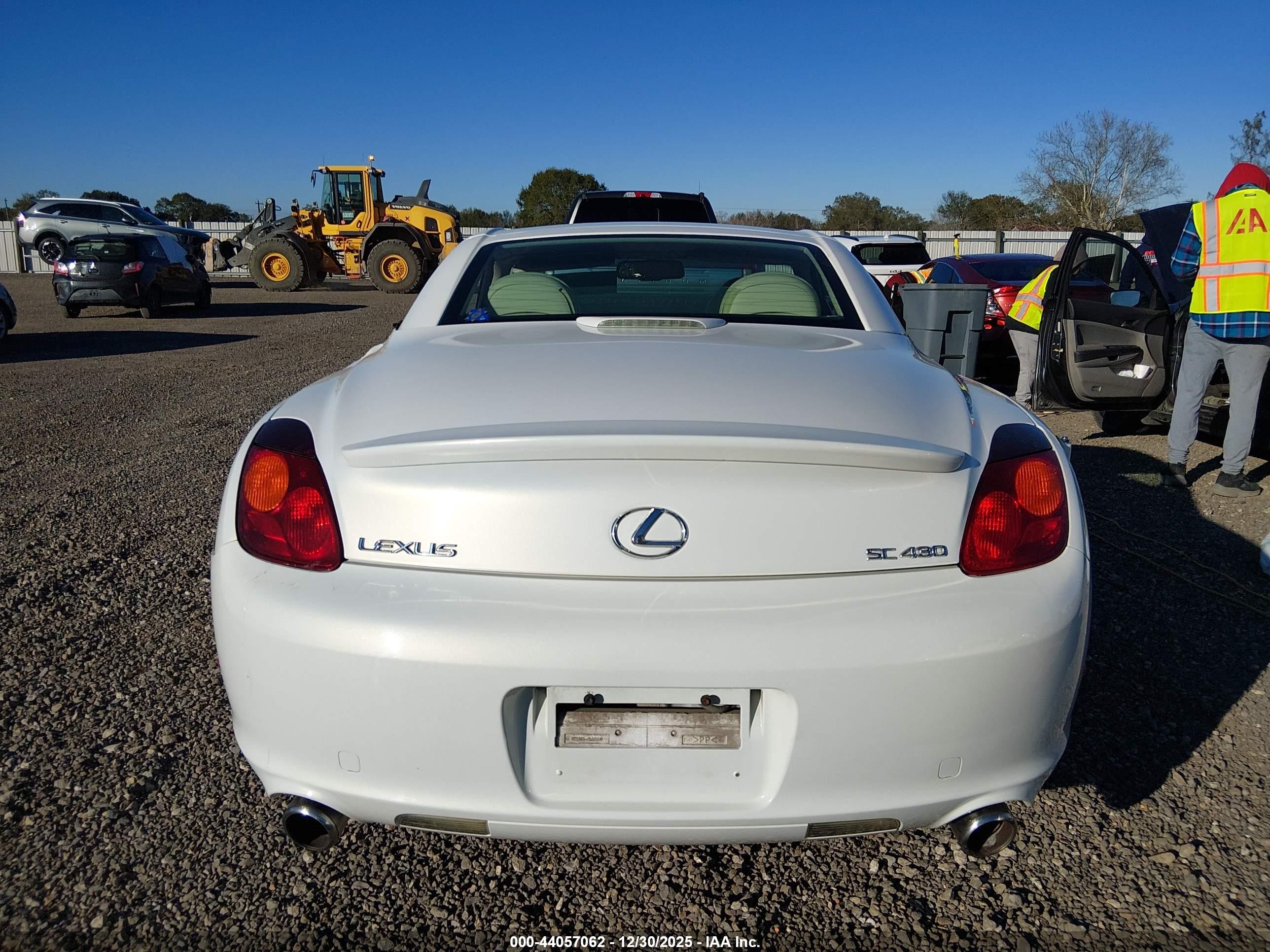 2002 Lexus Sc 430   White vin: JTHFN48Y920005583