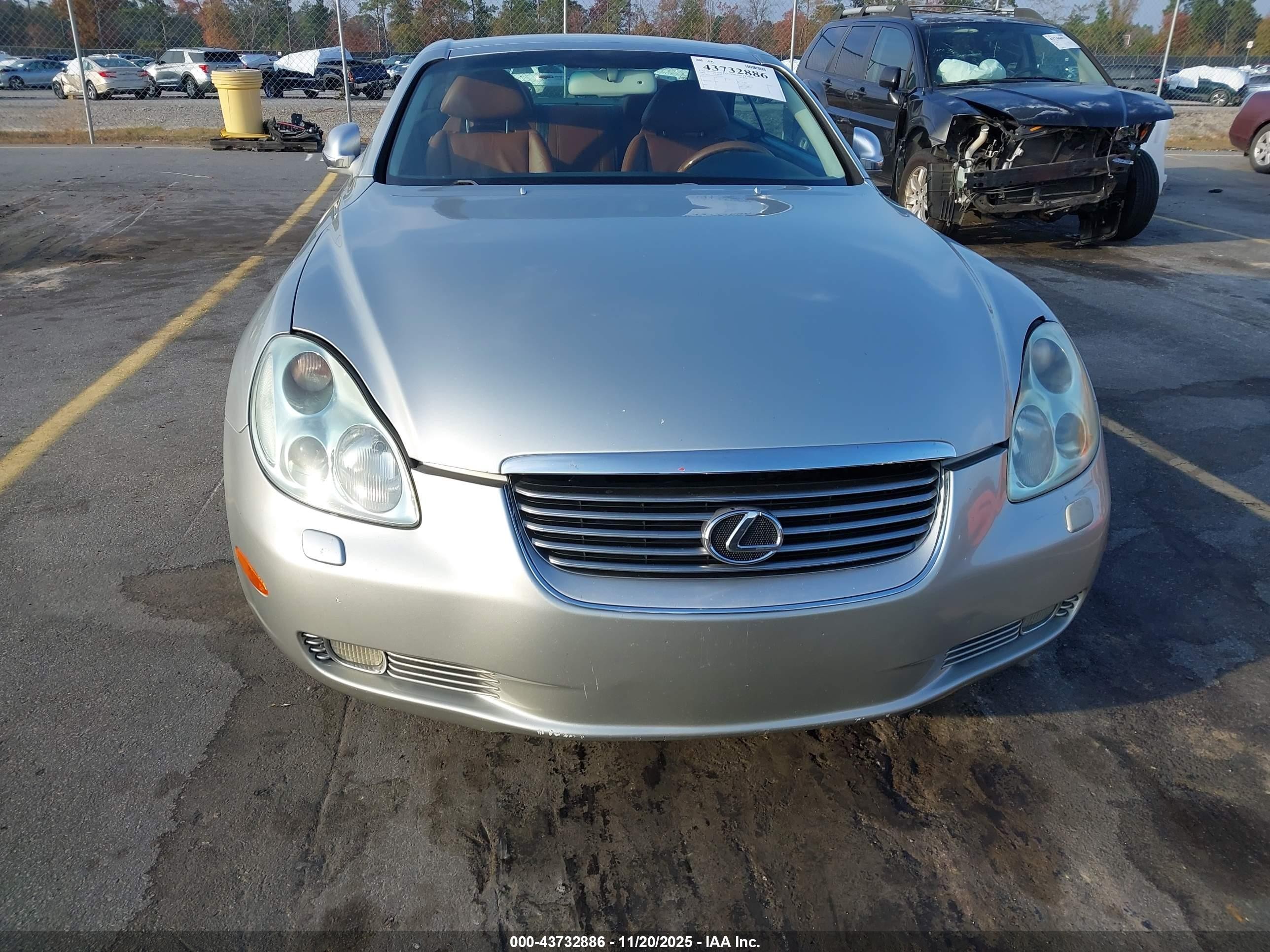 2002 Lexus Sc 430   Silver vin: JTHFN48Y920013926
