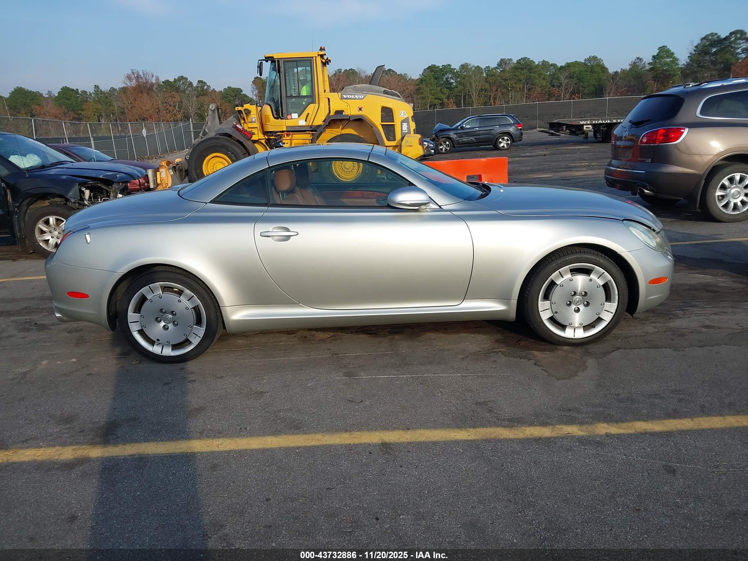 2002 Lexus Sc 430   Silver vin: JTHFN48Y920013926