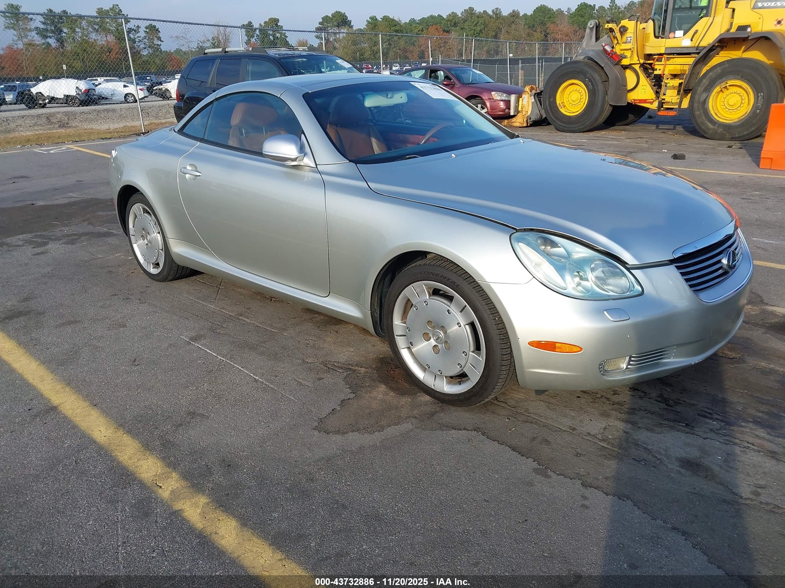2002 Lexus Sc 430   Silver vin: JTHFN48Y920013926