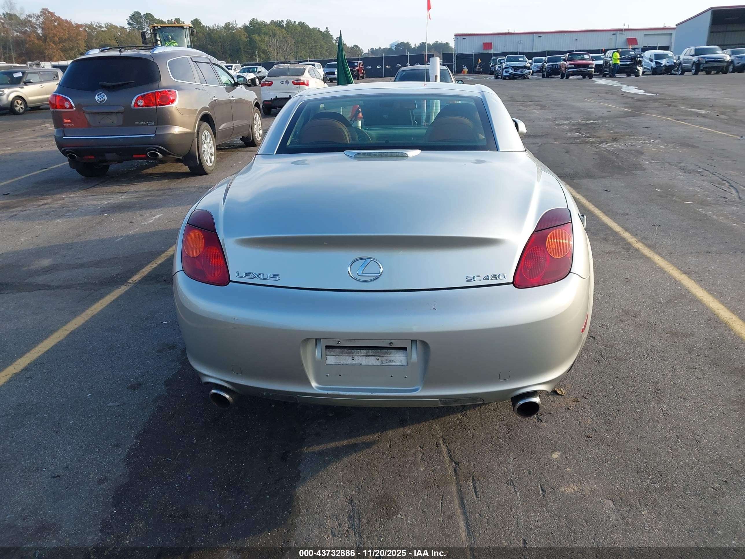 2002 Lexus Sc 430   Silver vin: JTHFN48Y920013926
