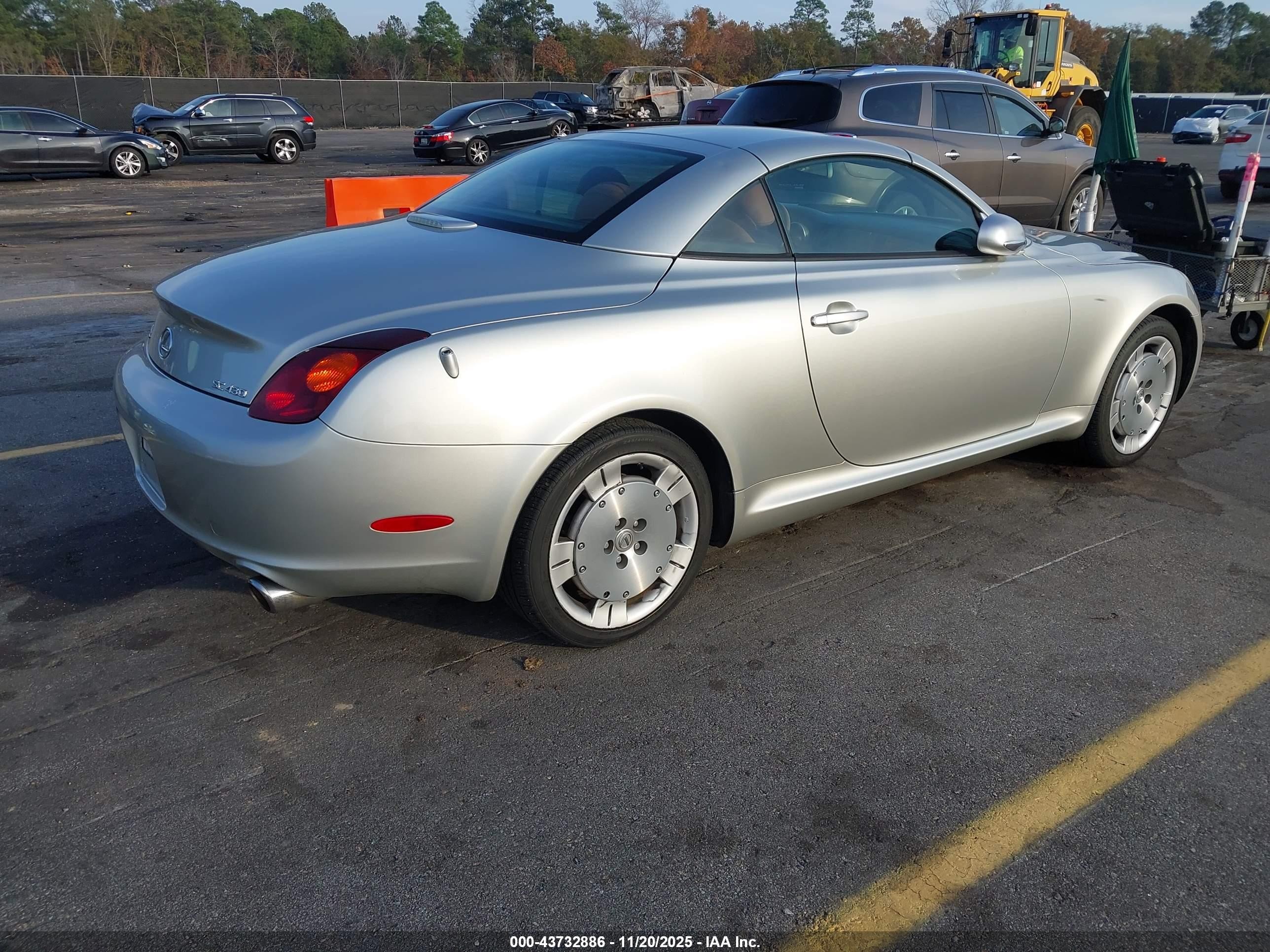 2002 Lexus Sc 430   Silver vin: JTHFN48Y920013926