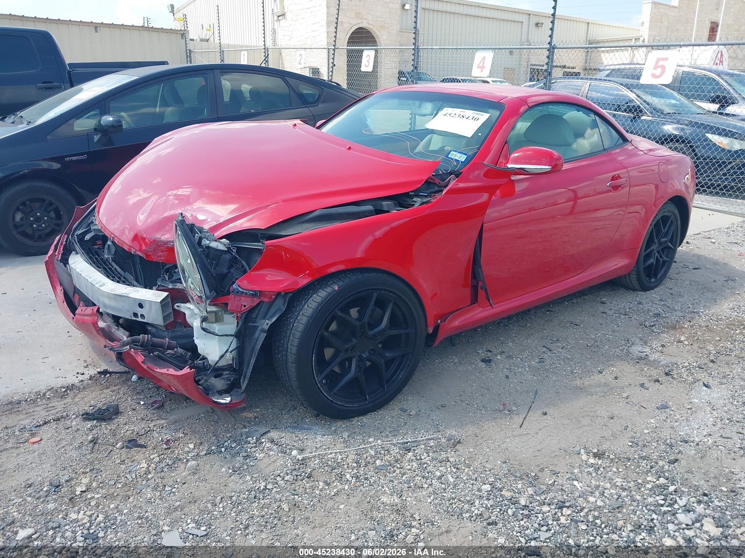 2002 Lexus Sc 430 Red vin: JTHFN48Y920026546