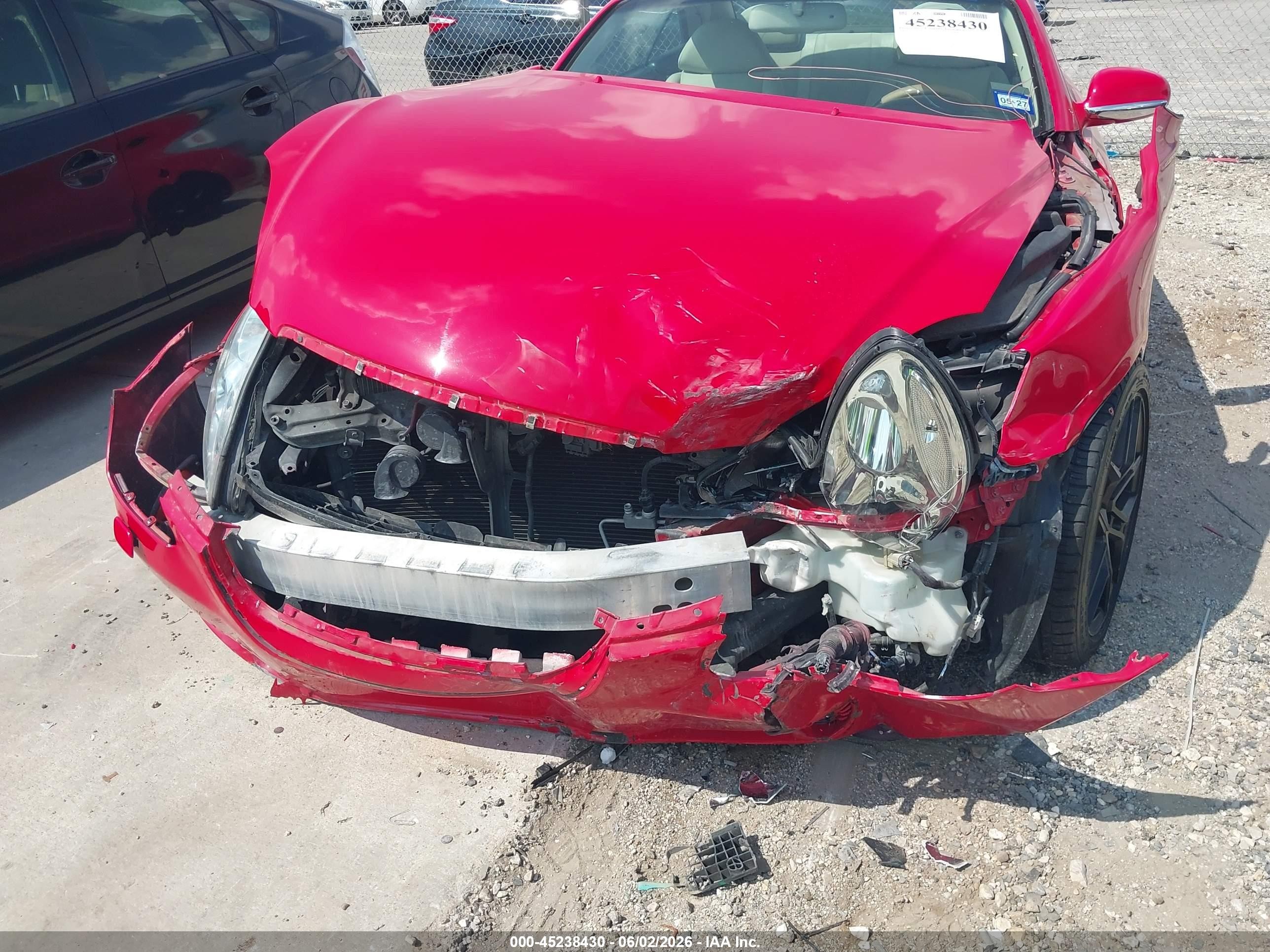 2002 Lexus Sc 430 Red vin: JTHFN48Y920026546