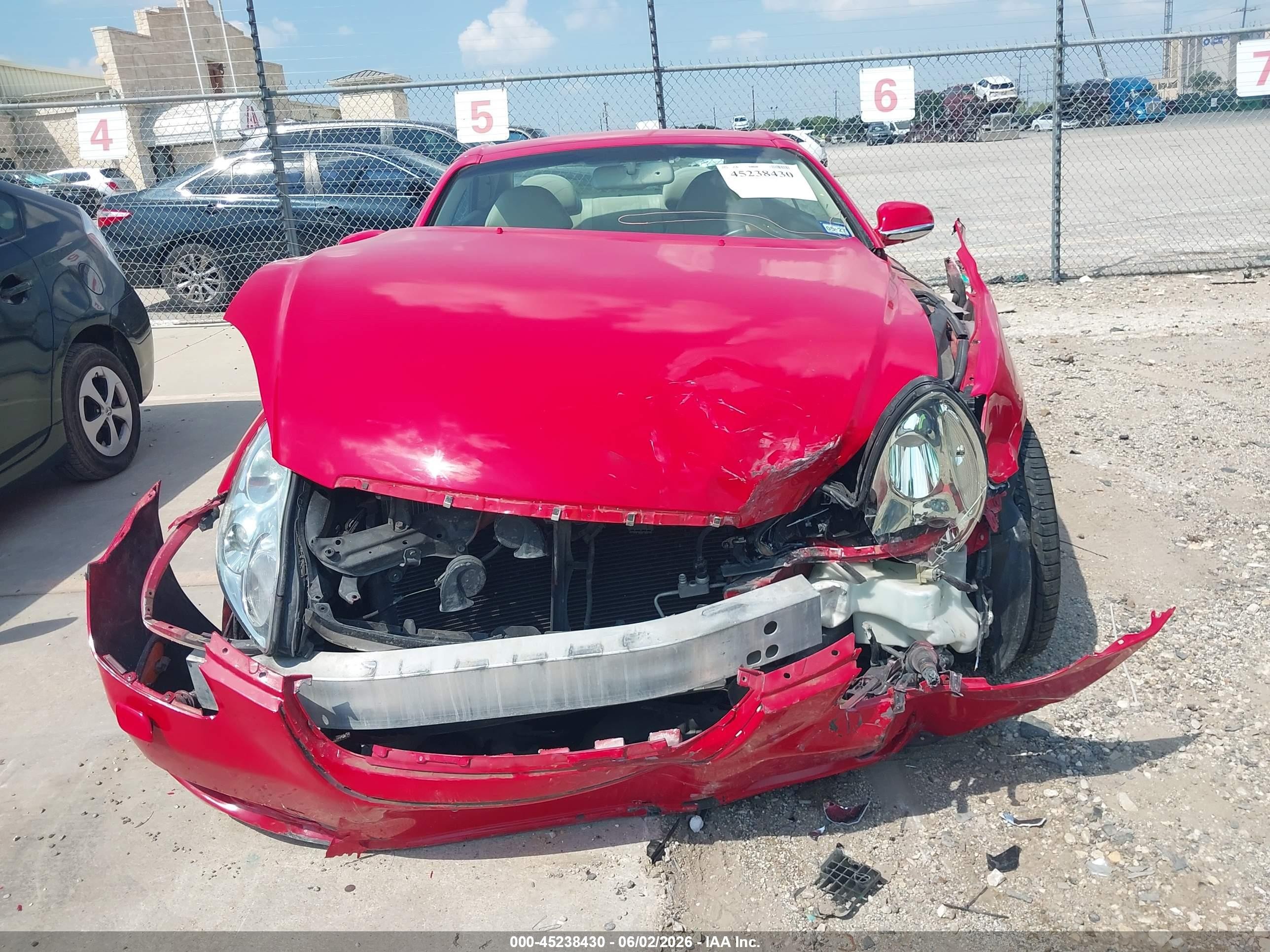 2002 Lexus Sc 430 Red vin: JTHFN48Y920026546