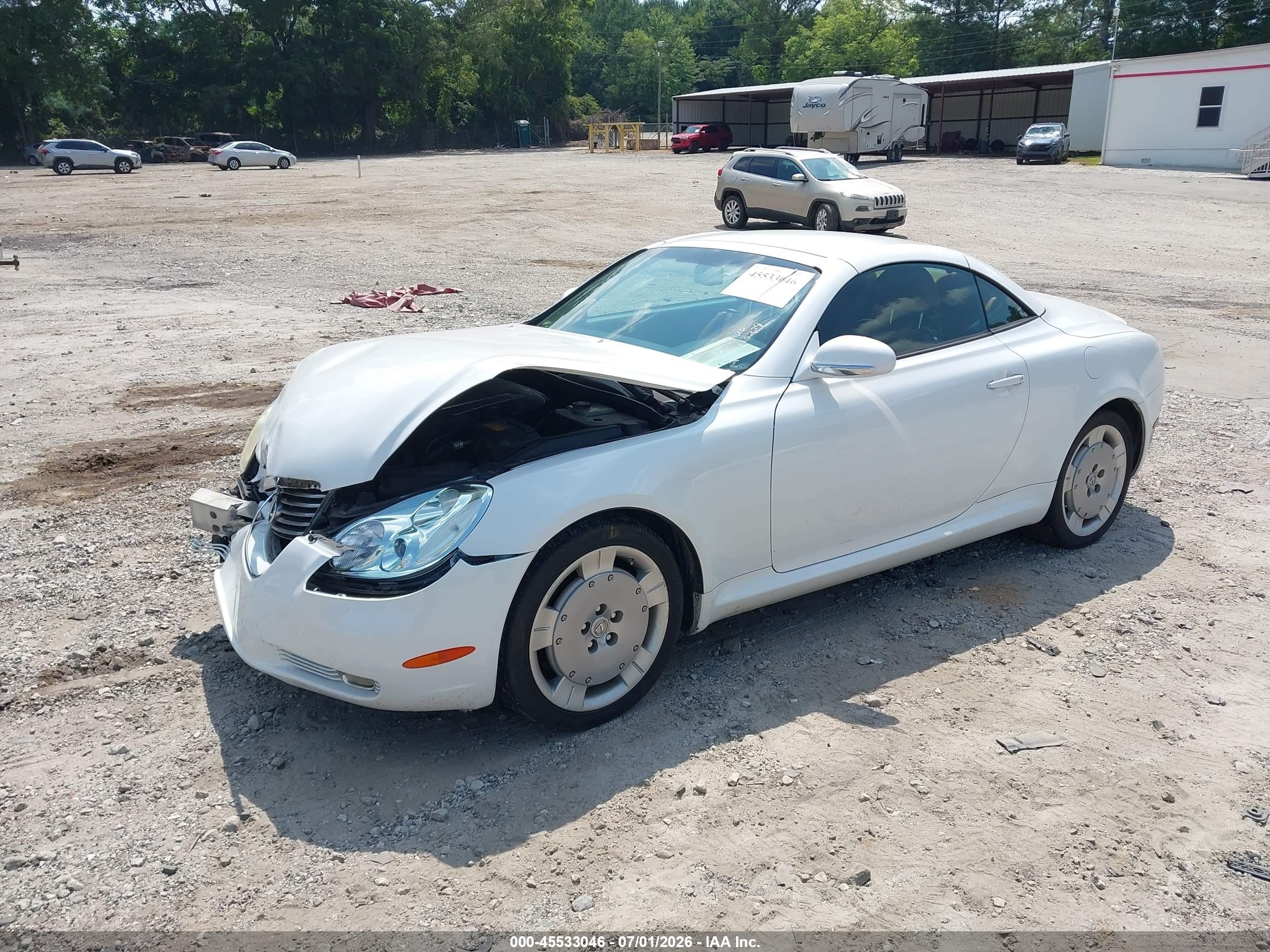 2002 Lexus Sc 430   White vin: JTHFN48Y920027048