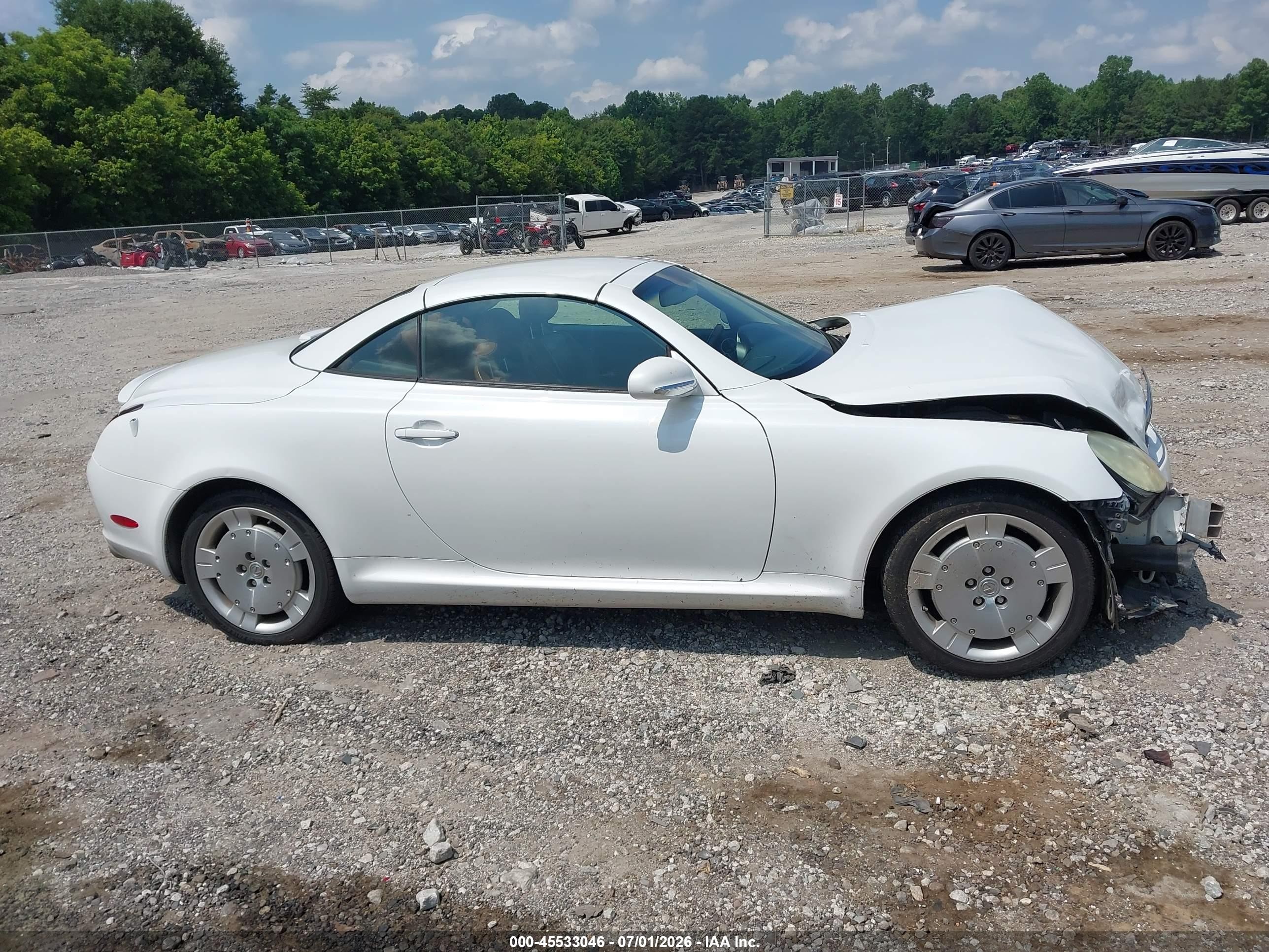 2002 Lexus Sc 430   White vin: JTHFN48Y920027048