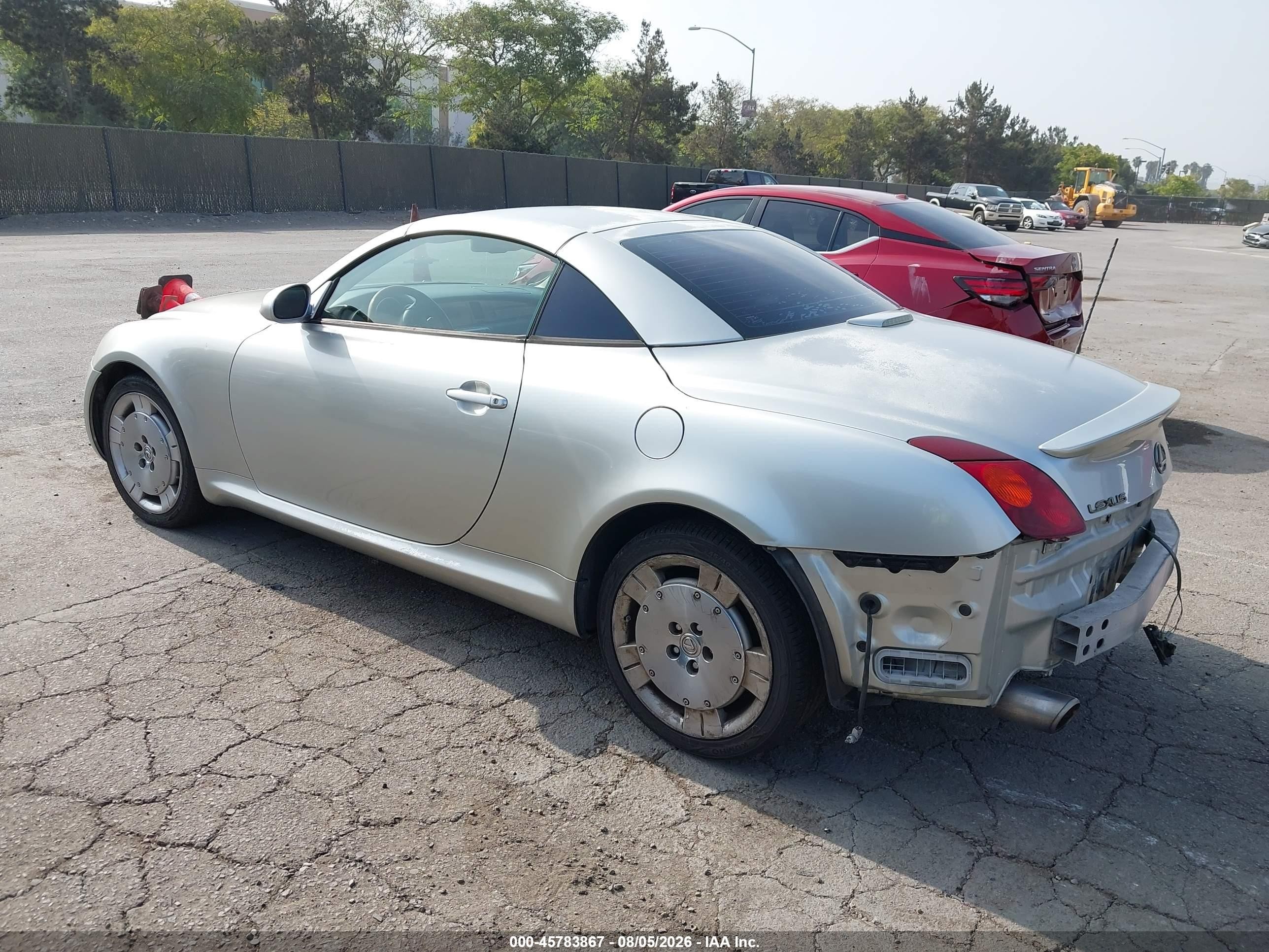 2003 Lexus Sc 430   Silver vin: JTHFN48Y930035703