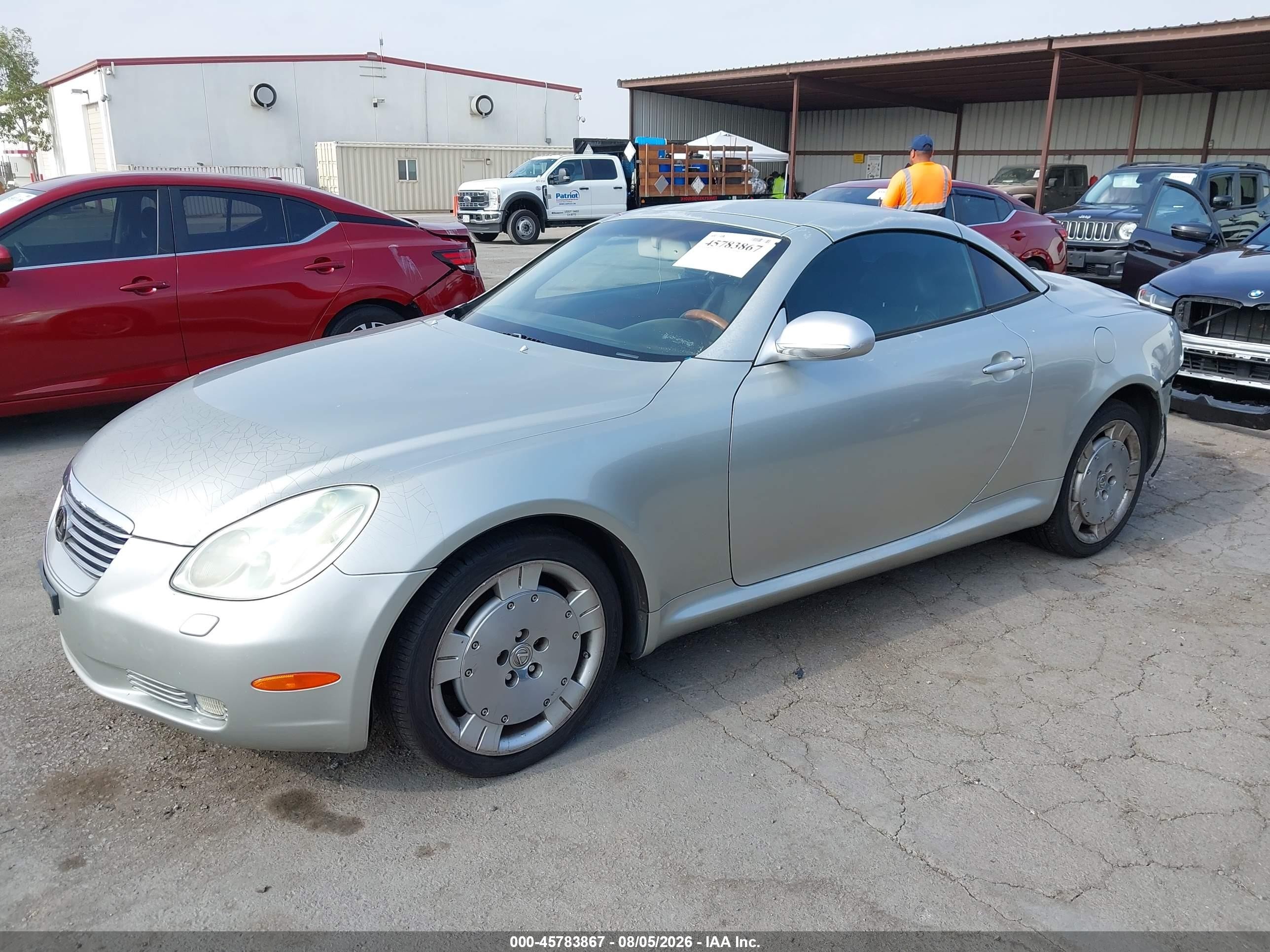 2003 Lexus Sc 430   Silver vin: JTHFN48Y930035703