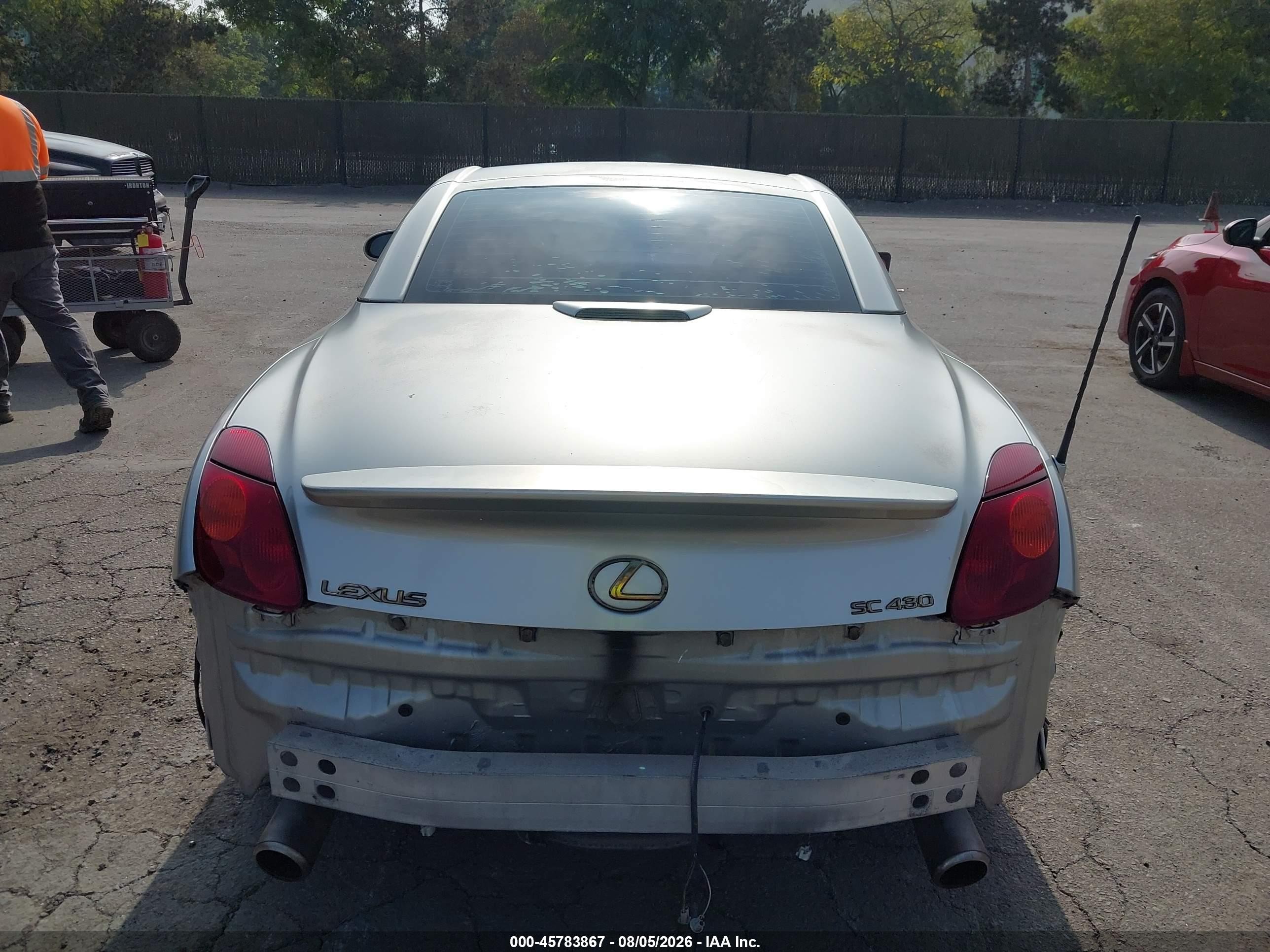 2003 Lexus Sc 430   Silver vin: JTHFN48Y930035703