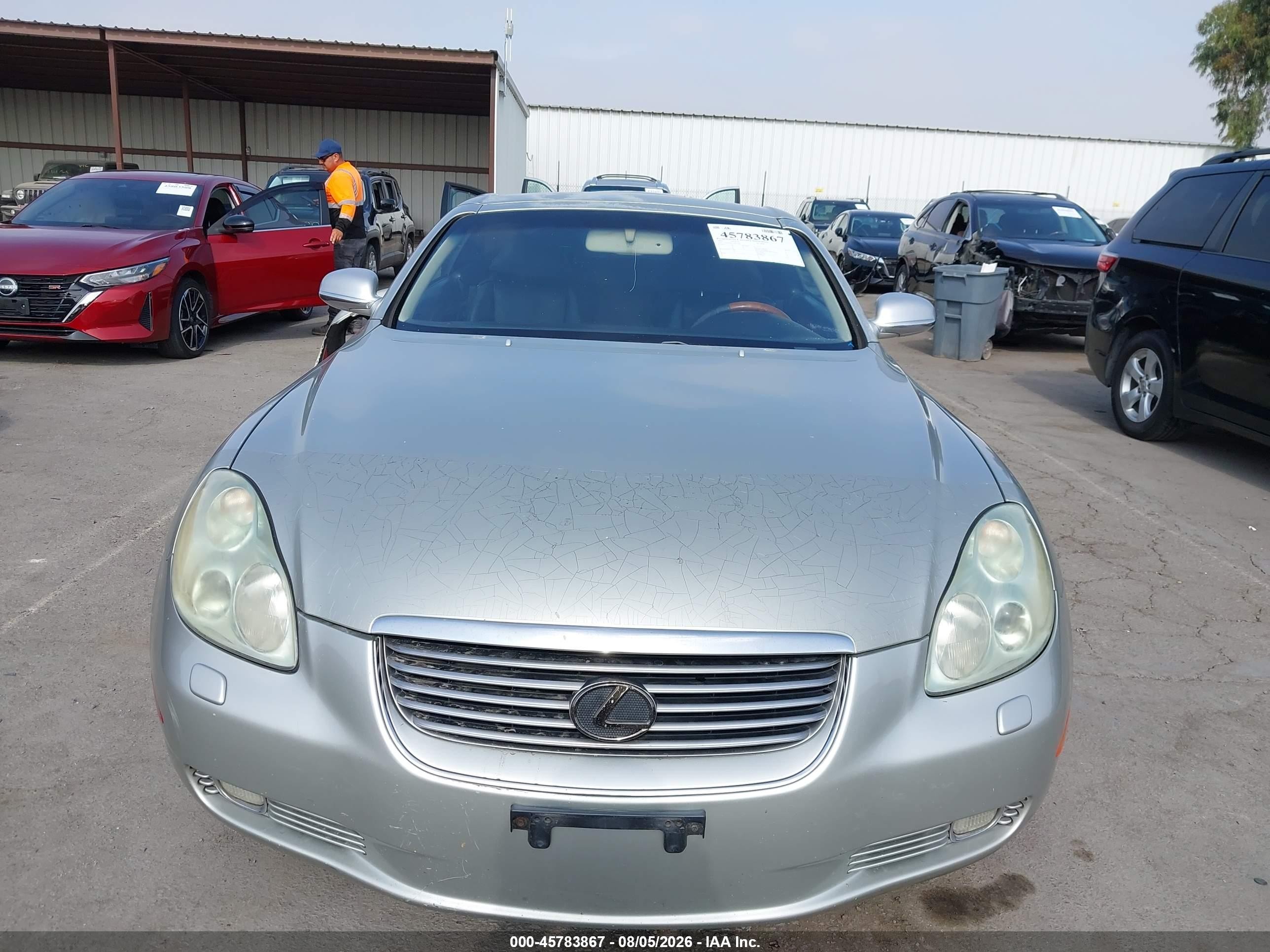 2003 Lexus Sc 430   Silver vin: JTHFN48Y930035703