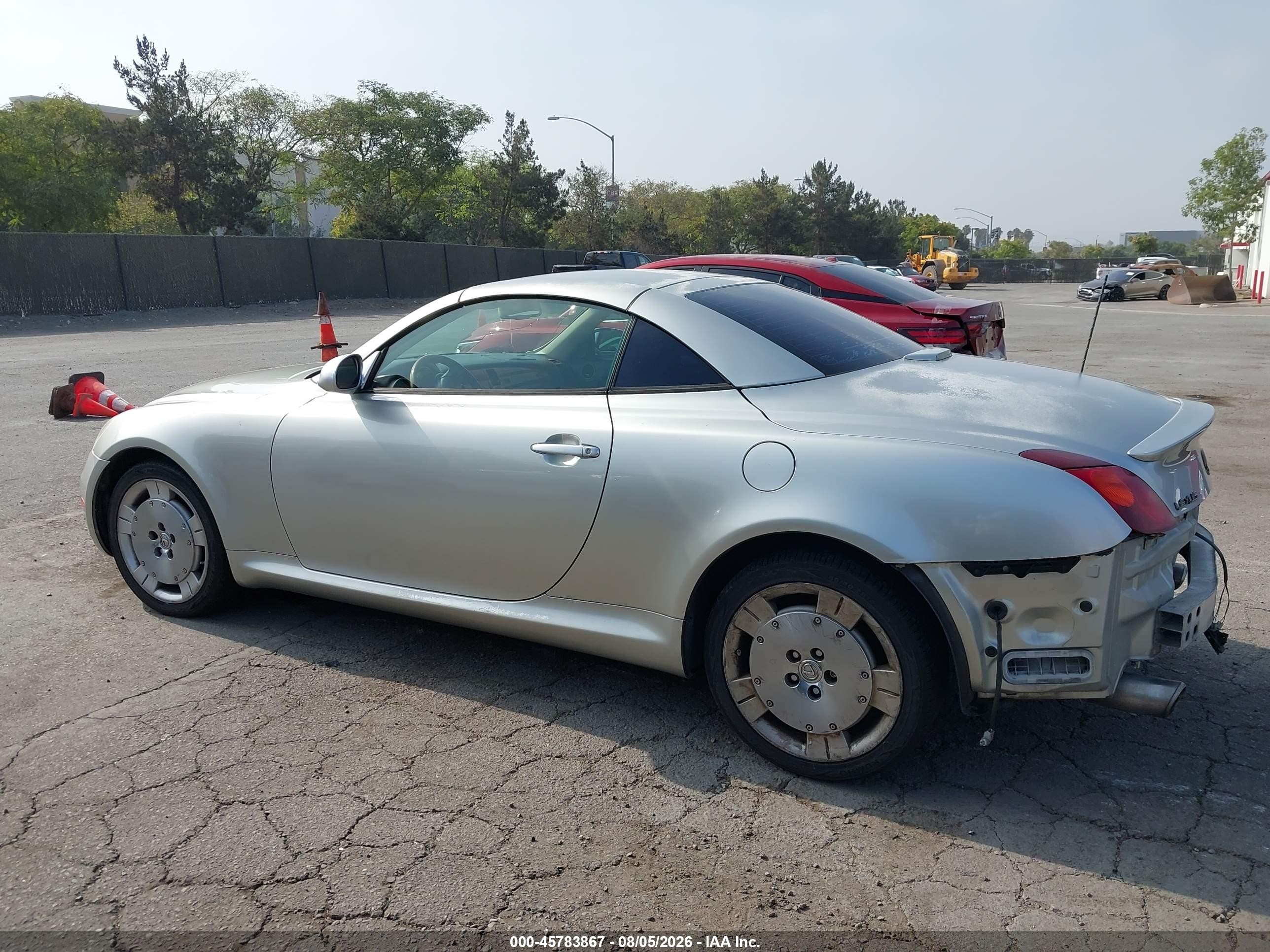 2003 Lexus Sc 430   Silver vin: JTHFN48Y930035703