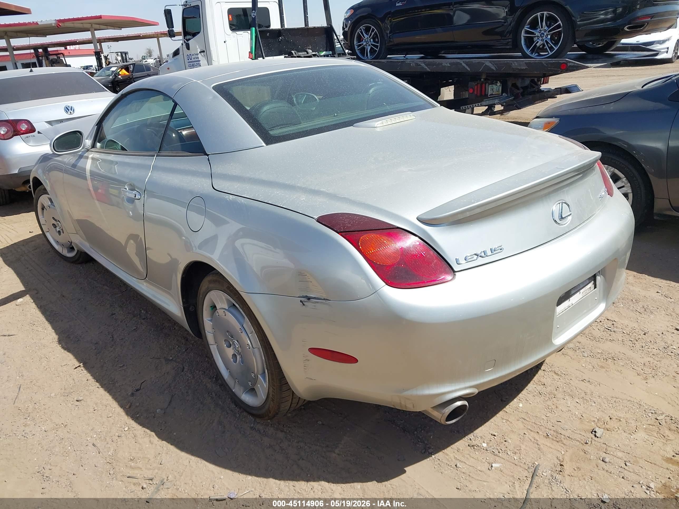 2004 Lexus Sc 430 Silver vin: JTHFN48Y940050459