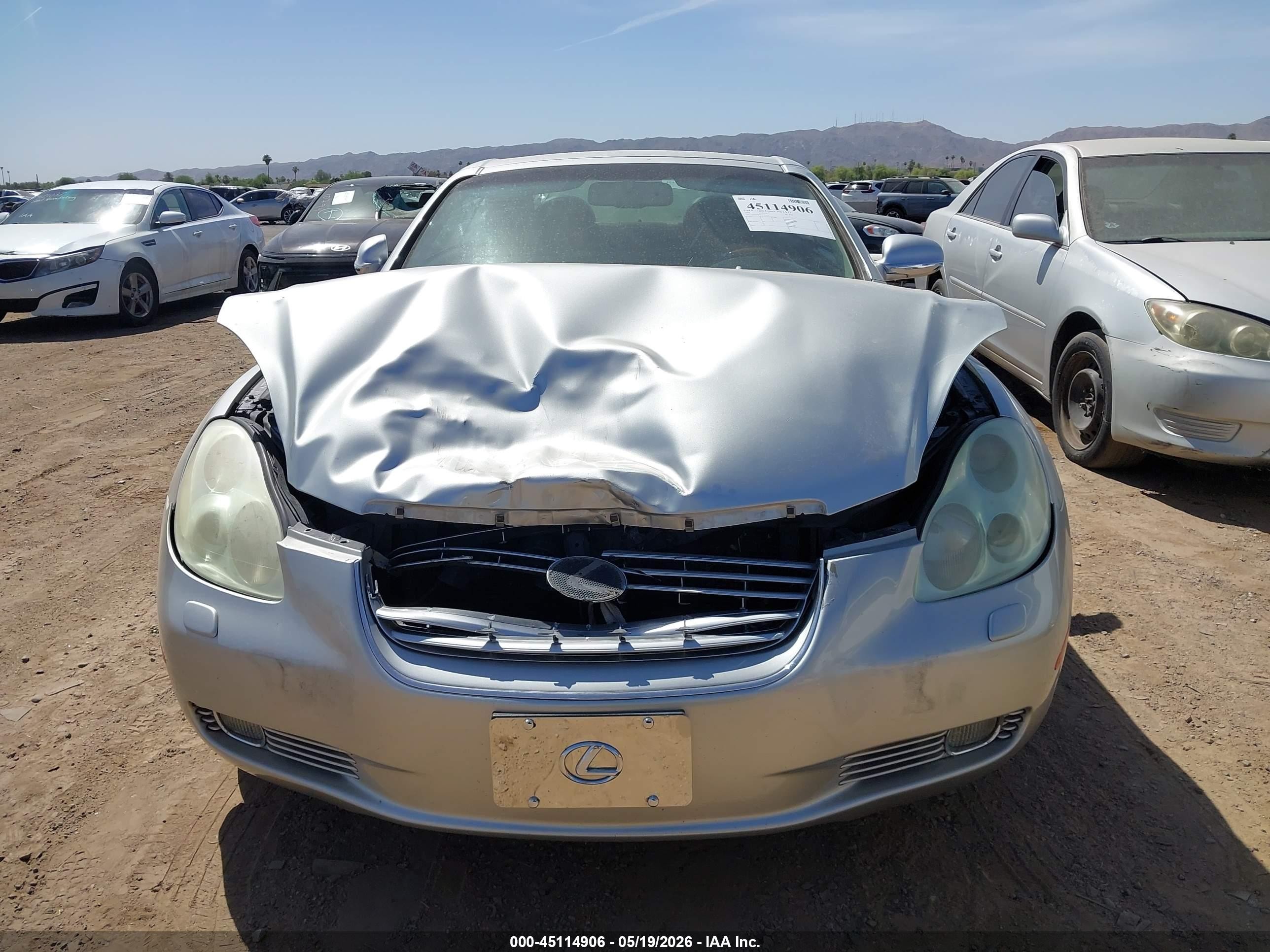 2004 Lexus Sc 430 Silver vin: JTHFN48Y940050459