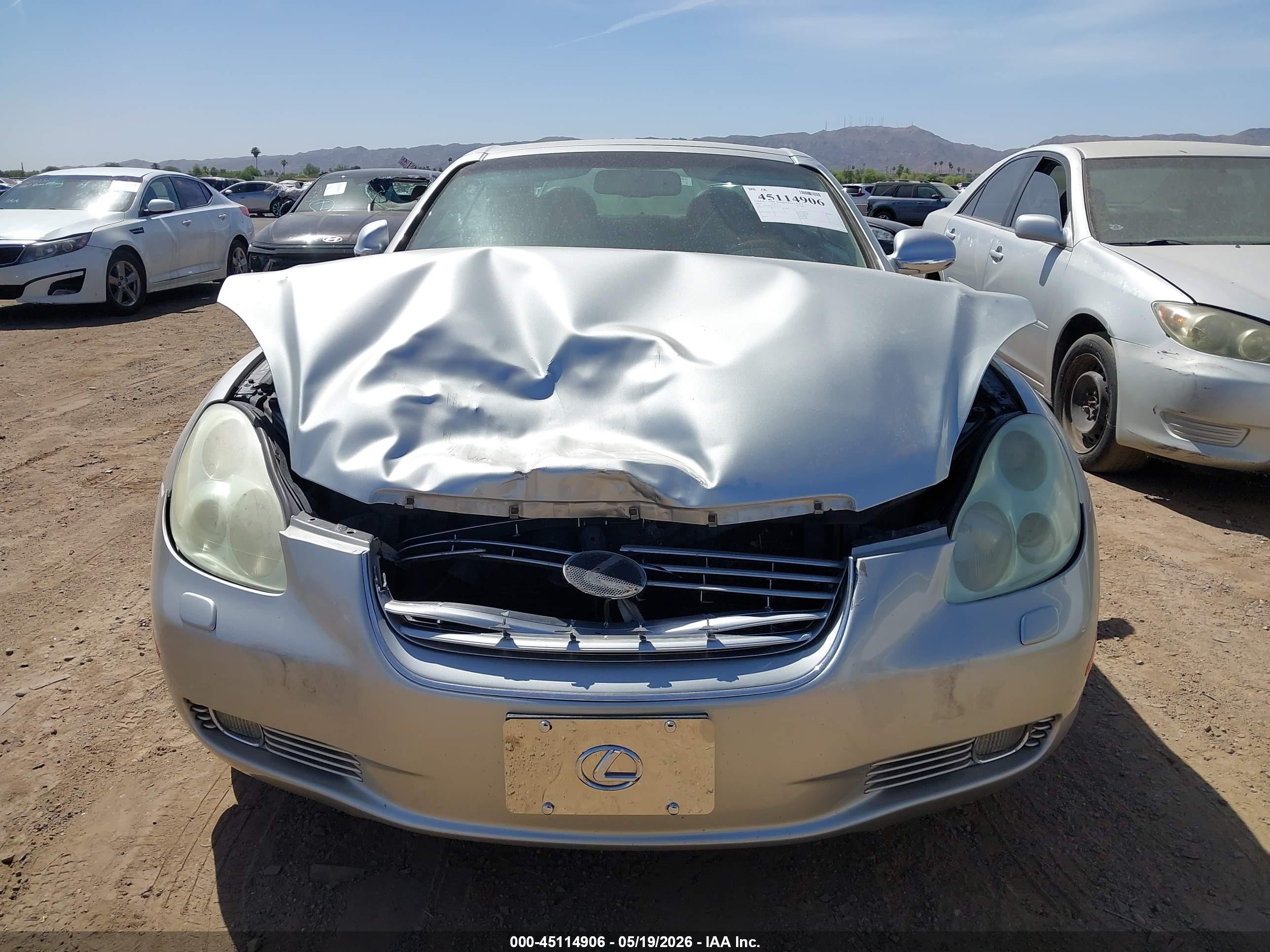 2004 Lexus Sc 430 Silver vin: JTHFN48Y940050459