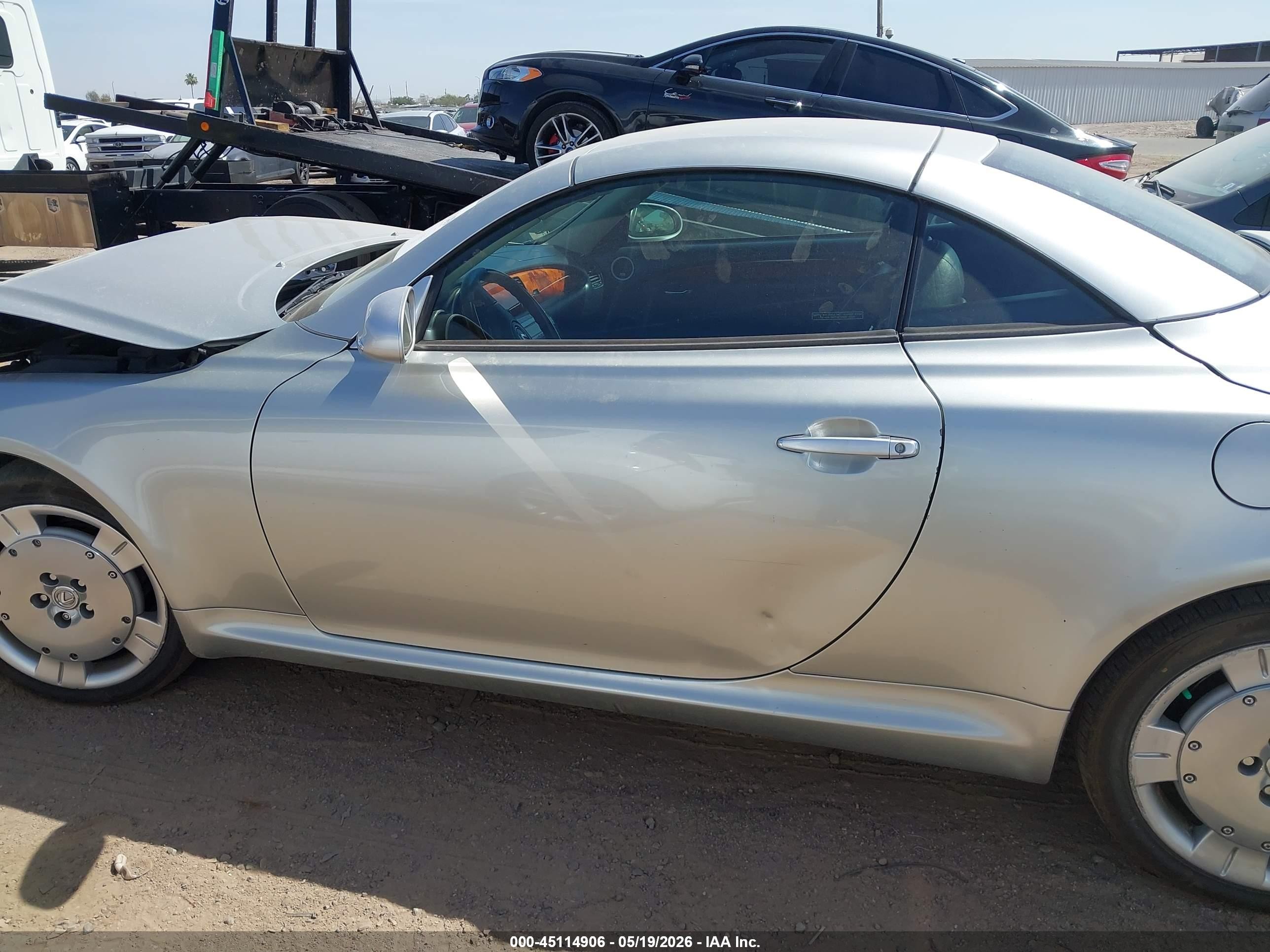 2004 Lexus Sc 430 Silver vin: JTHFN48Y940050459