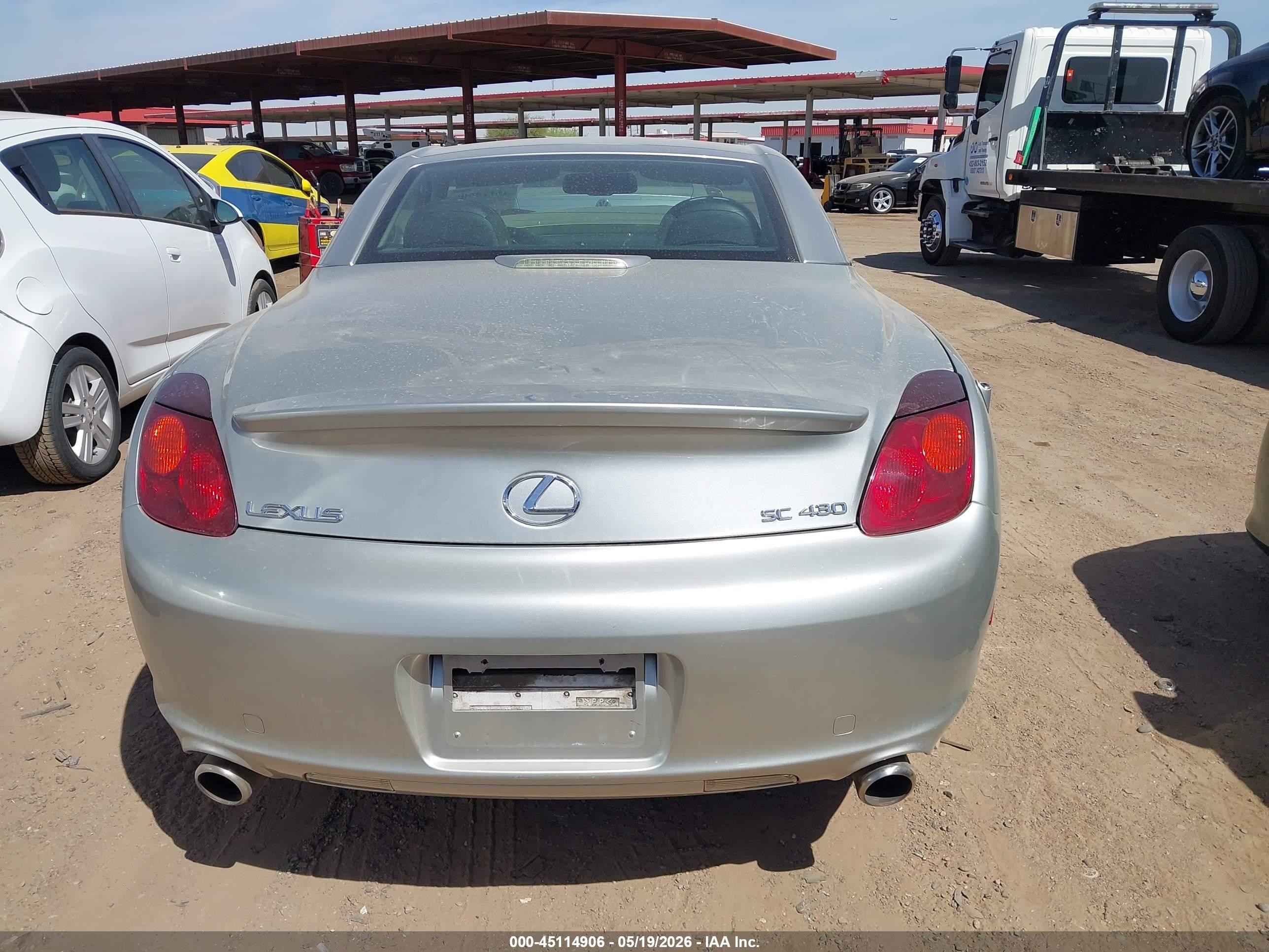 2004 Lexus Sc 430 Silver vin: JTHFN48Y940050459