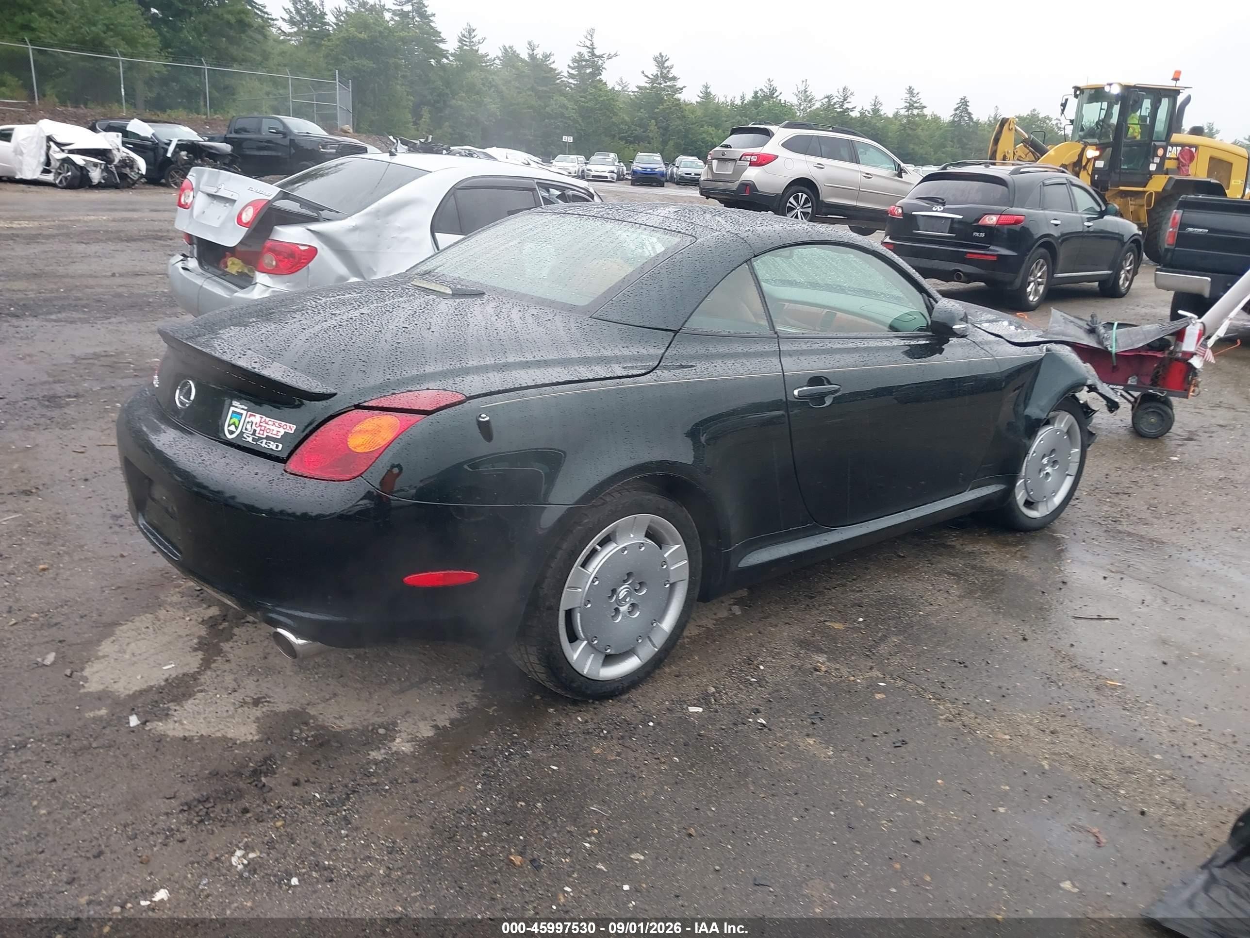 2004 Lexus Sc 430   Black vin: JTHFN48Y940055161