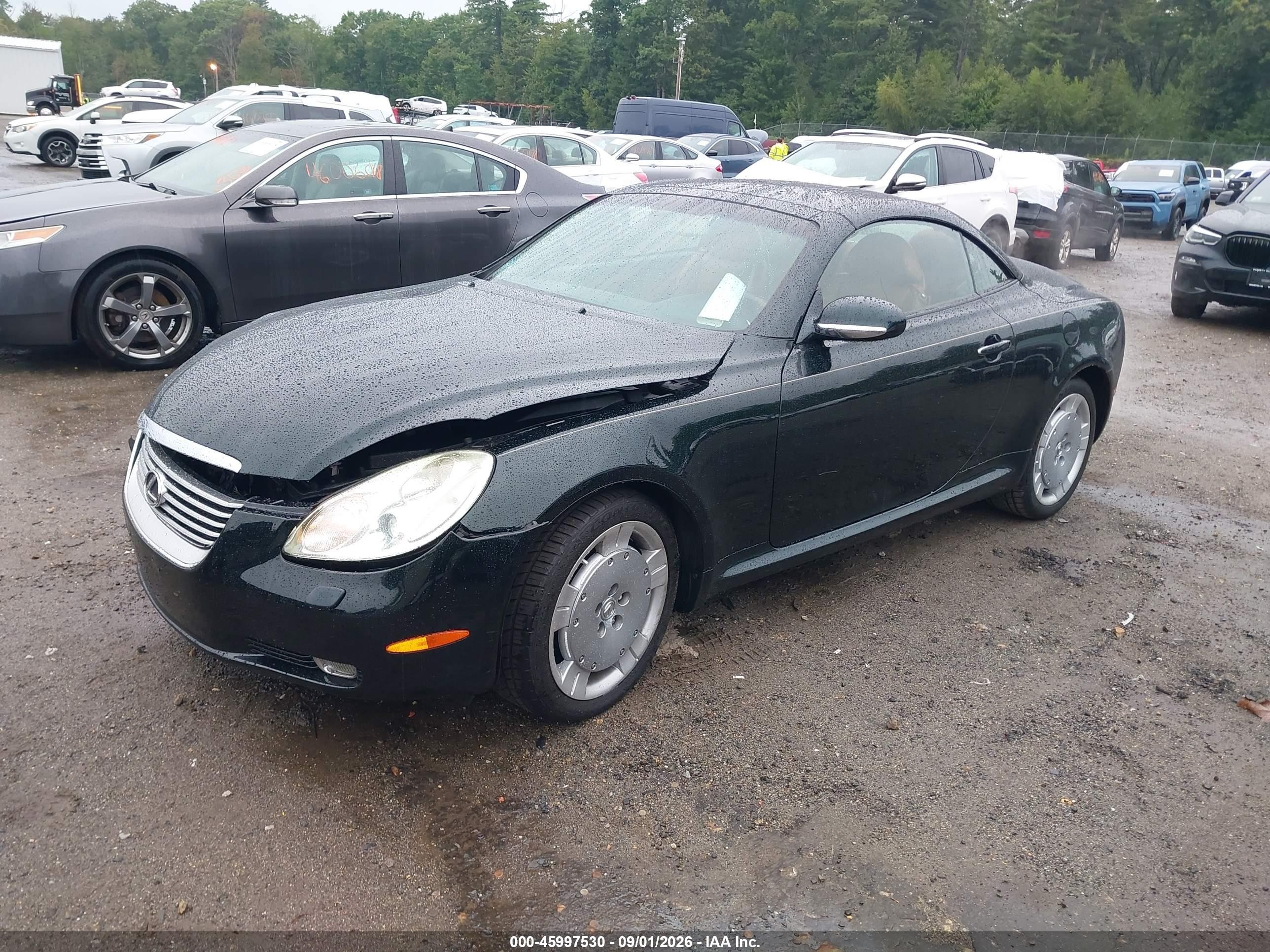 2004 Lexus Sc 430   Black vin: JTHFN48Y940055161