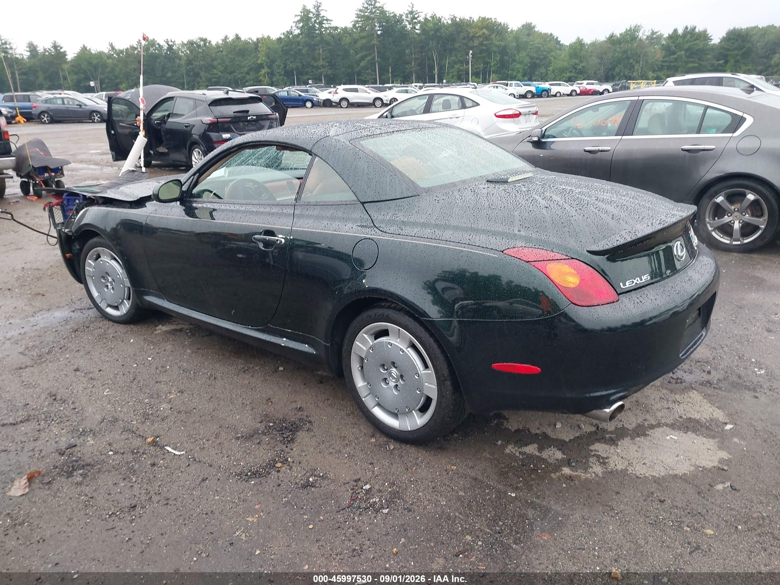 2004 Lexus Sc 430   Black vin: JTHFN48Y940055161