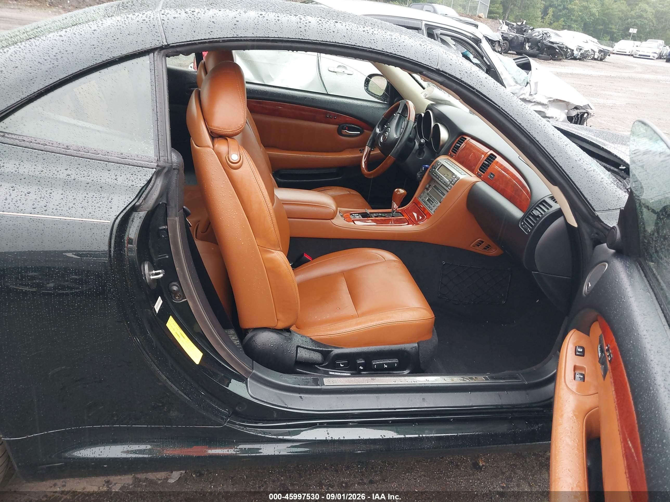 2004 Lexus Sc 430   Black vin: JTHFN48Y940055161