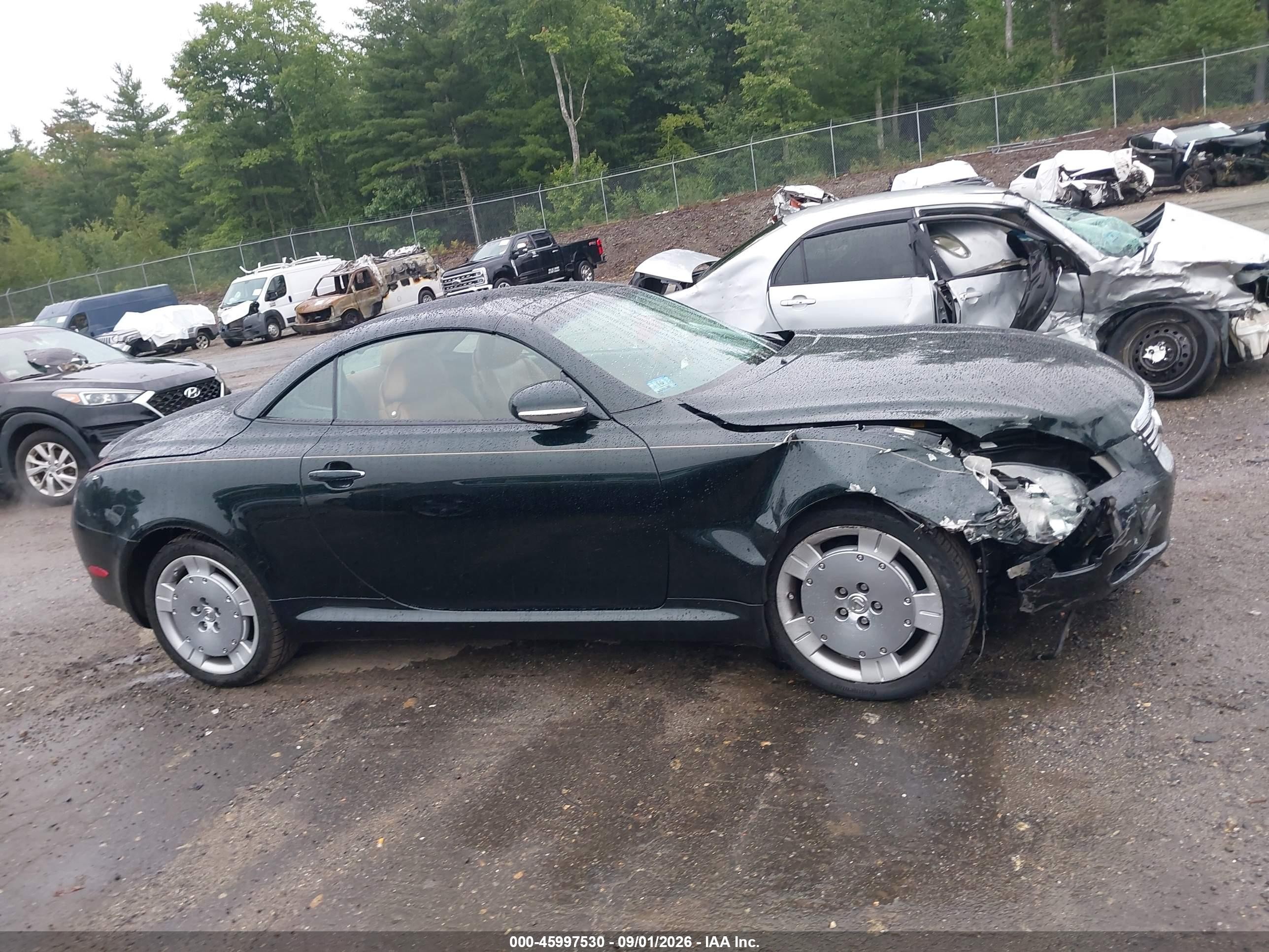 2004 Lexus Sc 430   Black vin: JTHFN48Y940055161