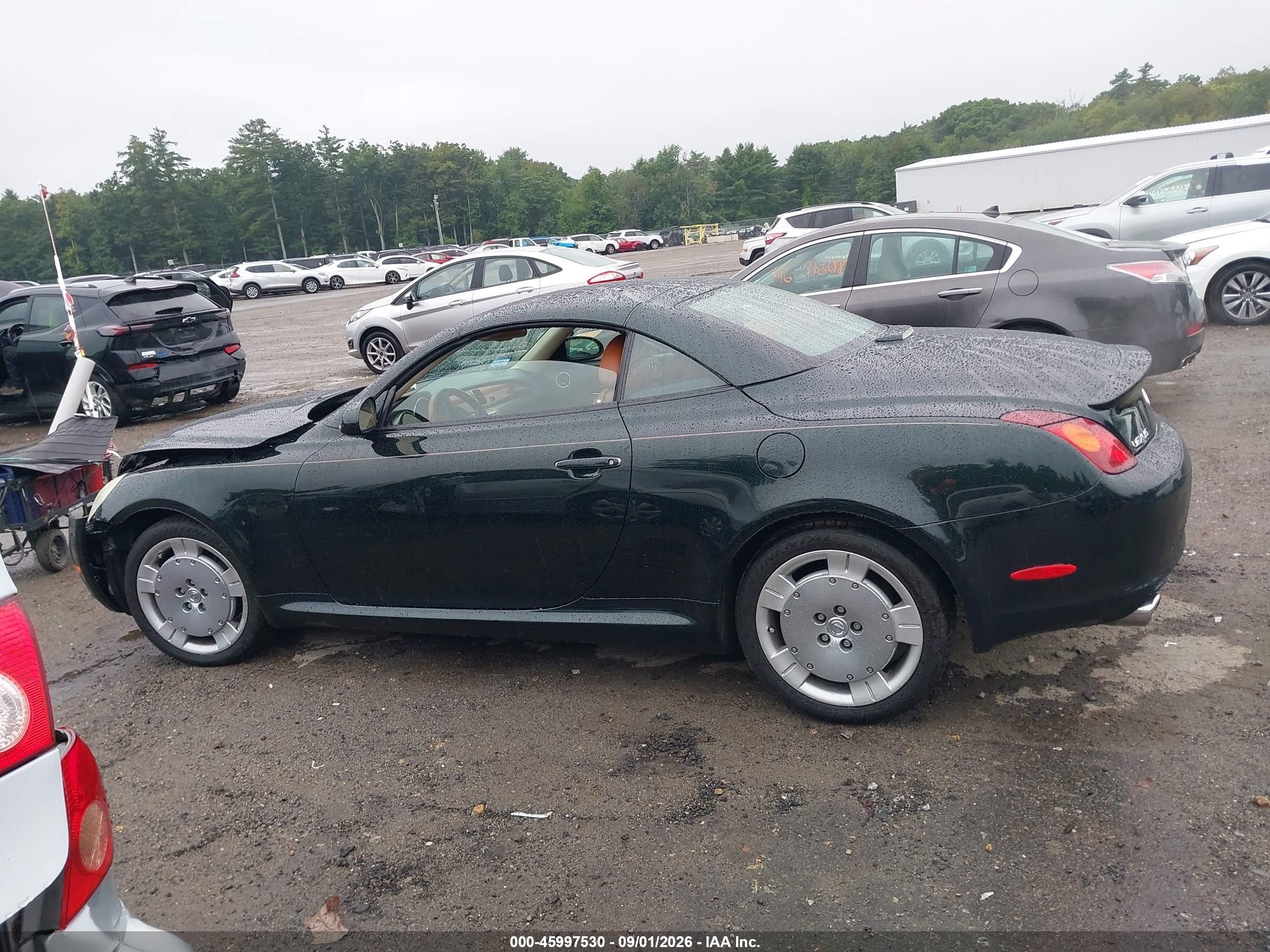 2004 Lexus Sc 430   Black vin: JTHFN48Y940055161