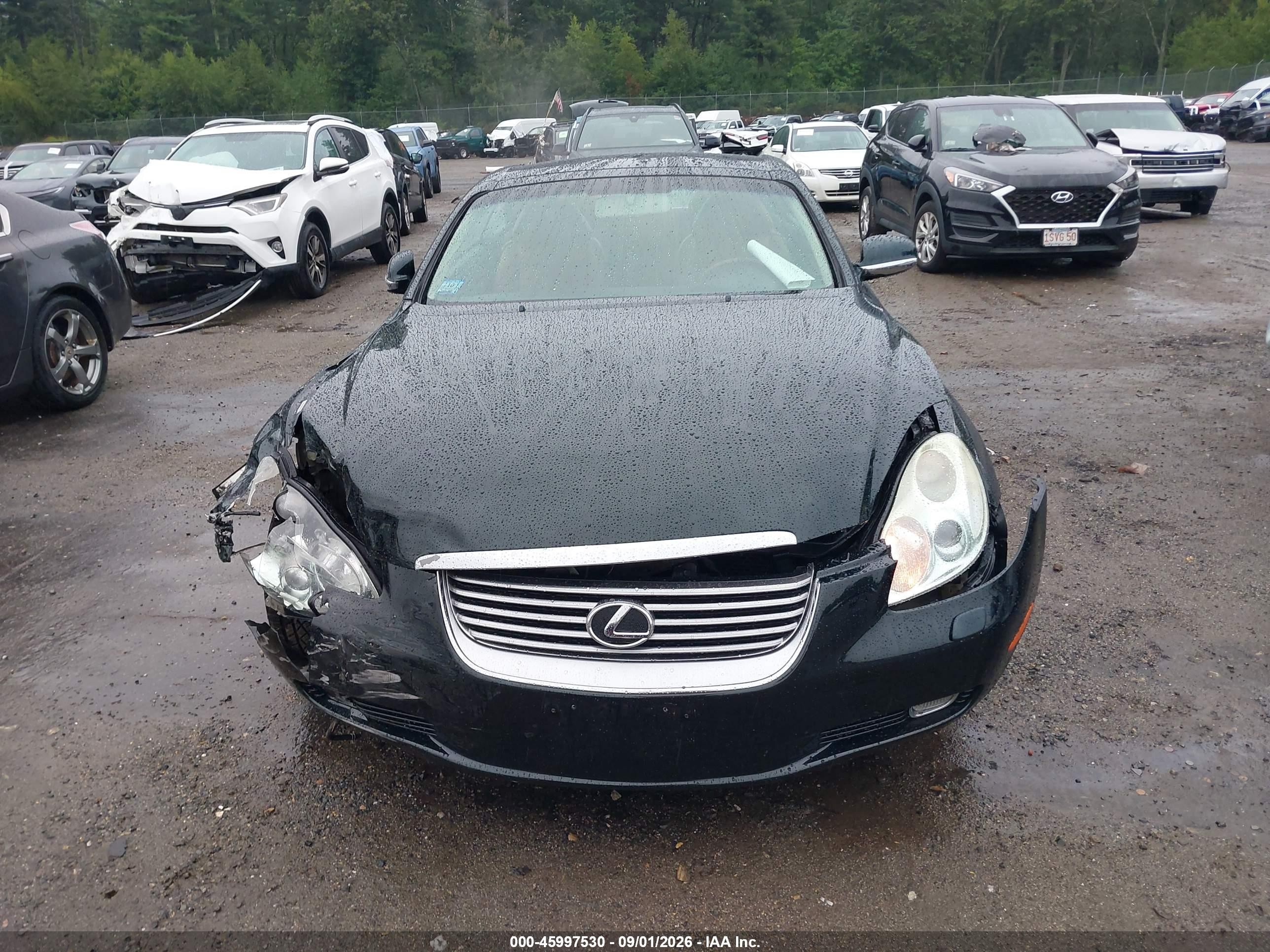 2004 Lexus Sc 430   Black vin: JTHFN48Y940055161