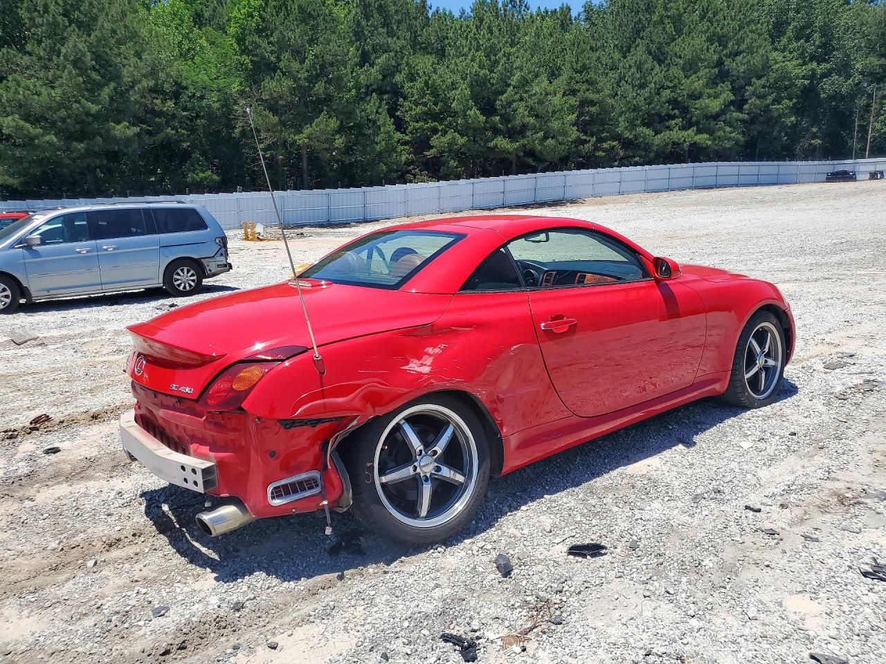 2005 Lexus Sc 430 Red vin: JTHFN48Y950068669