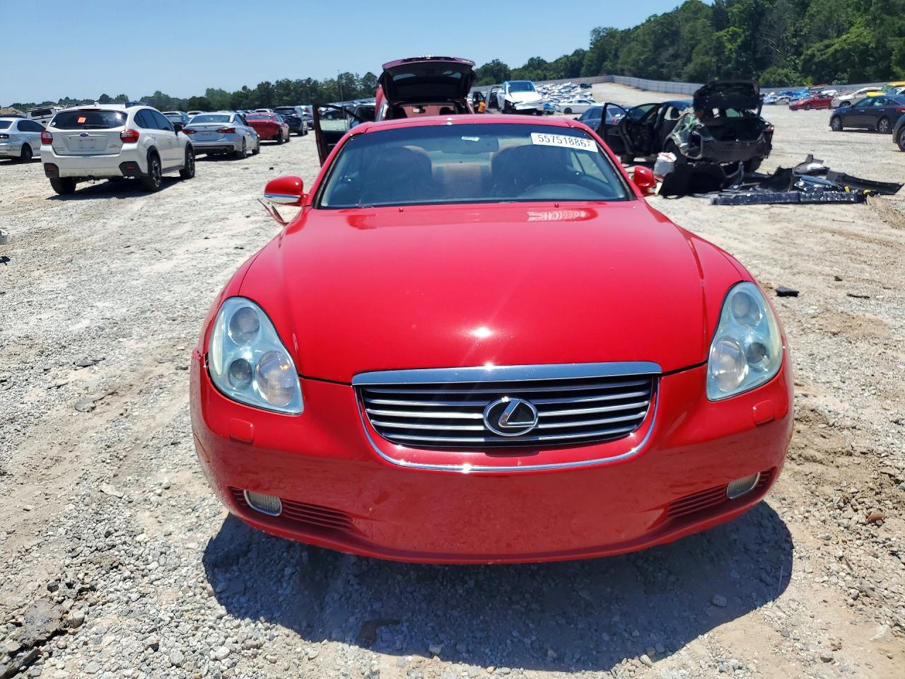 2005 Lexus Sc 430 Red vin: JTHFN48Y950068669