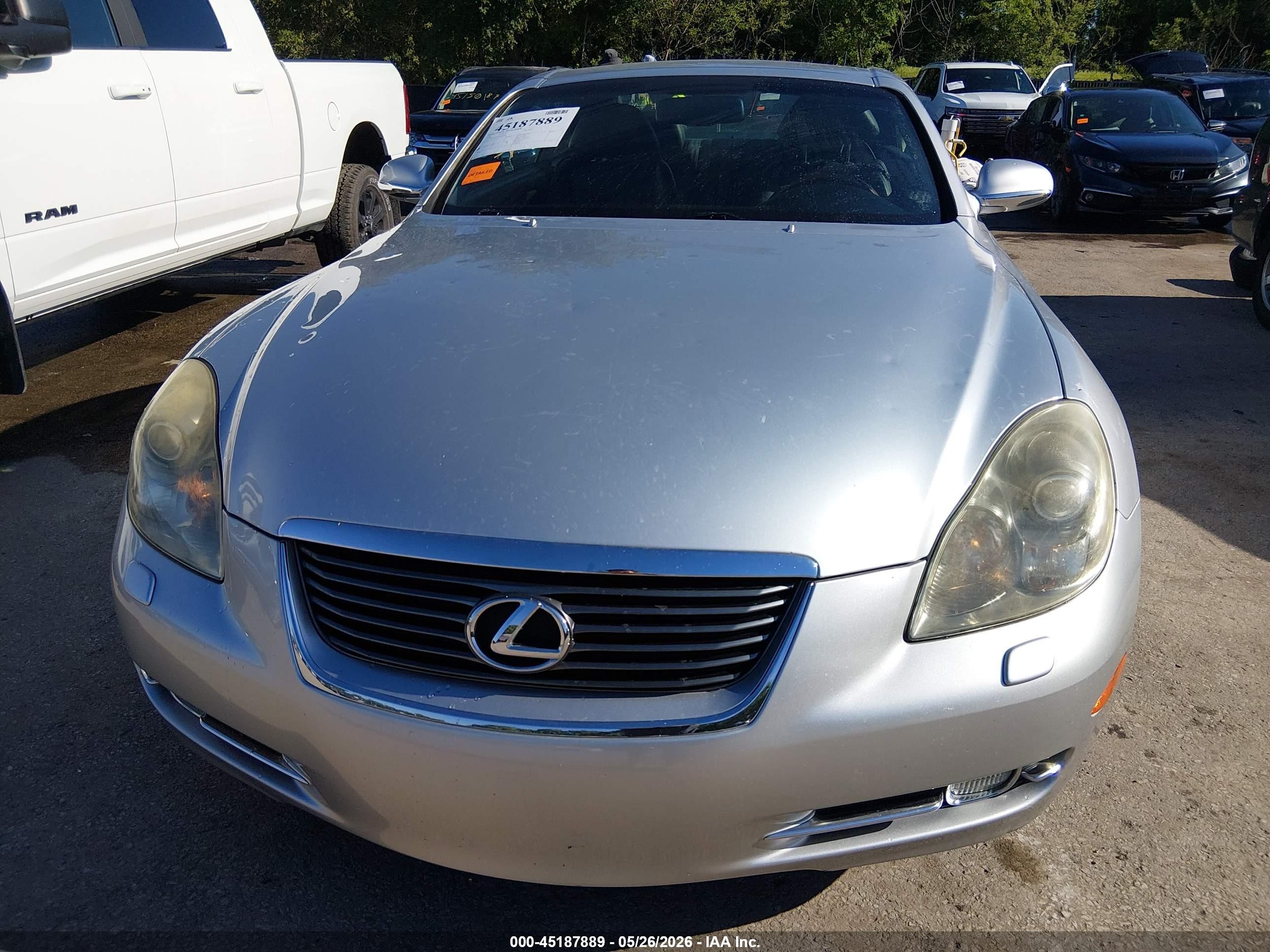 2006 Lexus Sc 430   Silver vin: JTHFN48Y969001888