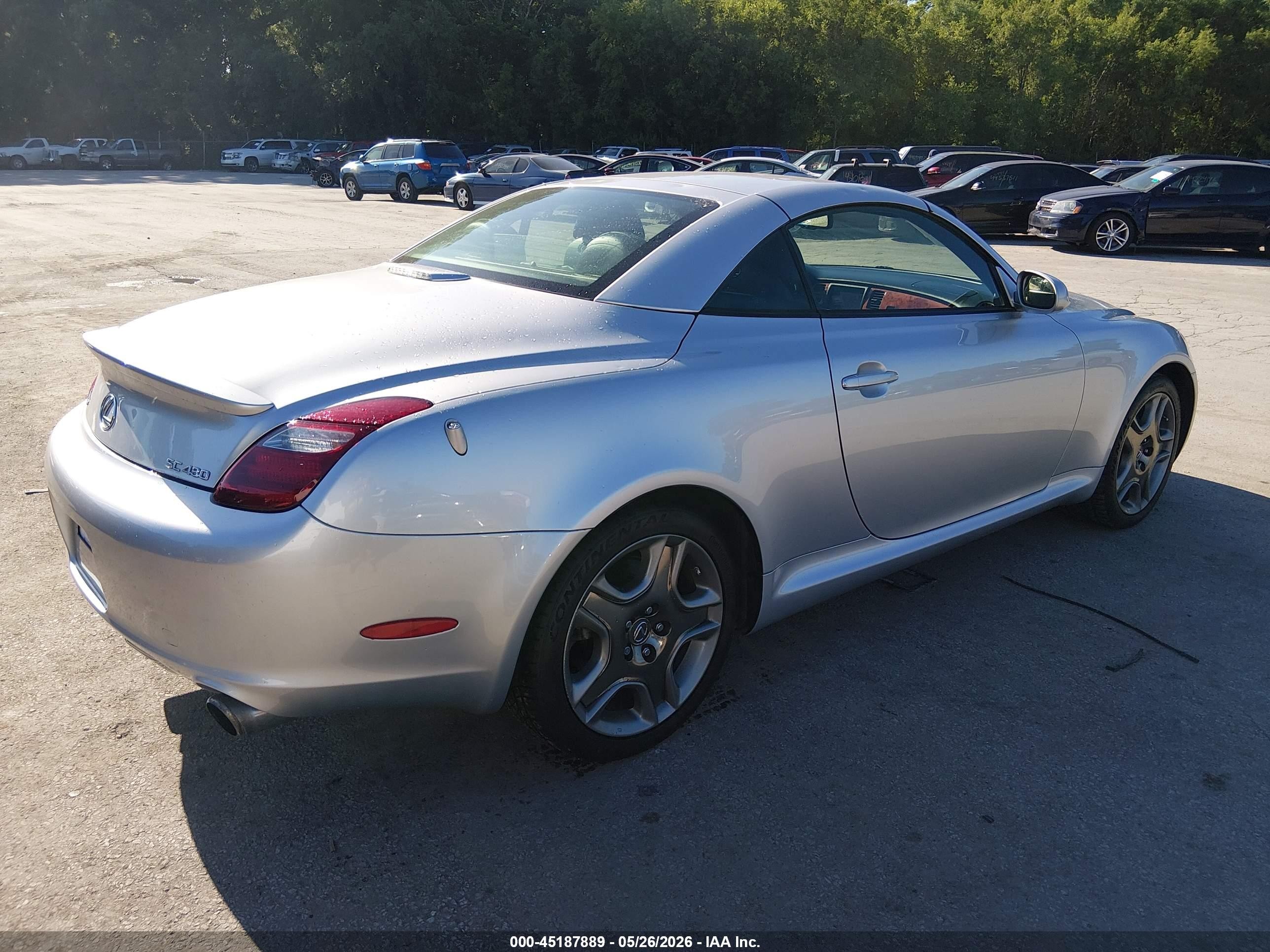 2006 Lexus Sc 430   Silver vin: JTHFN48Y969001888
