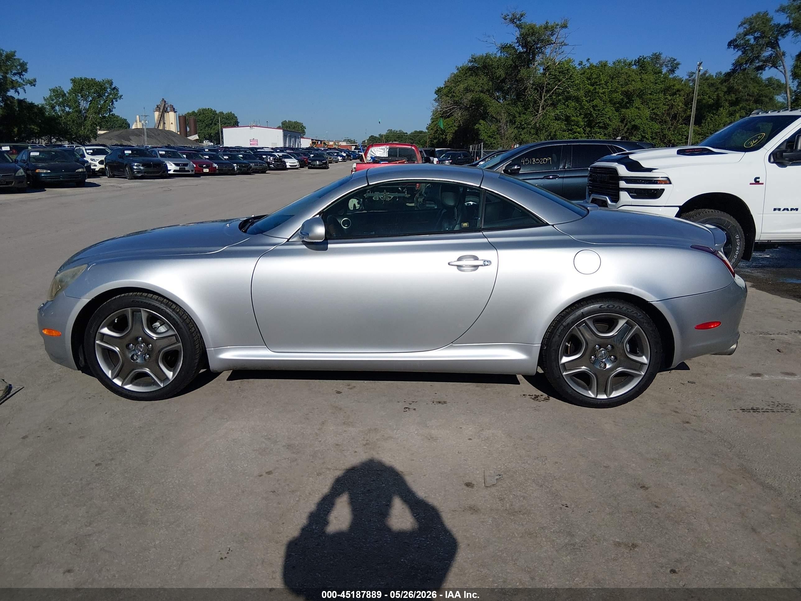 2006 Lexus Sc 430   Silver vin: JTHFN48Y969001888