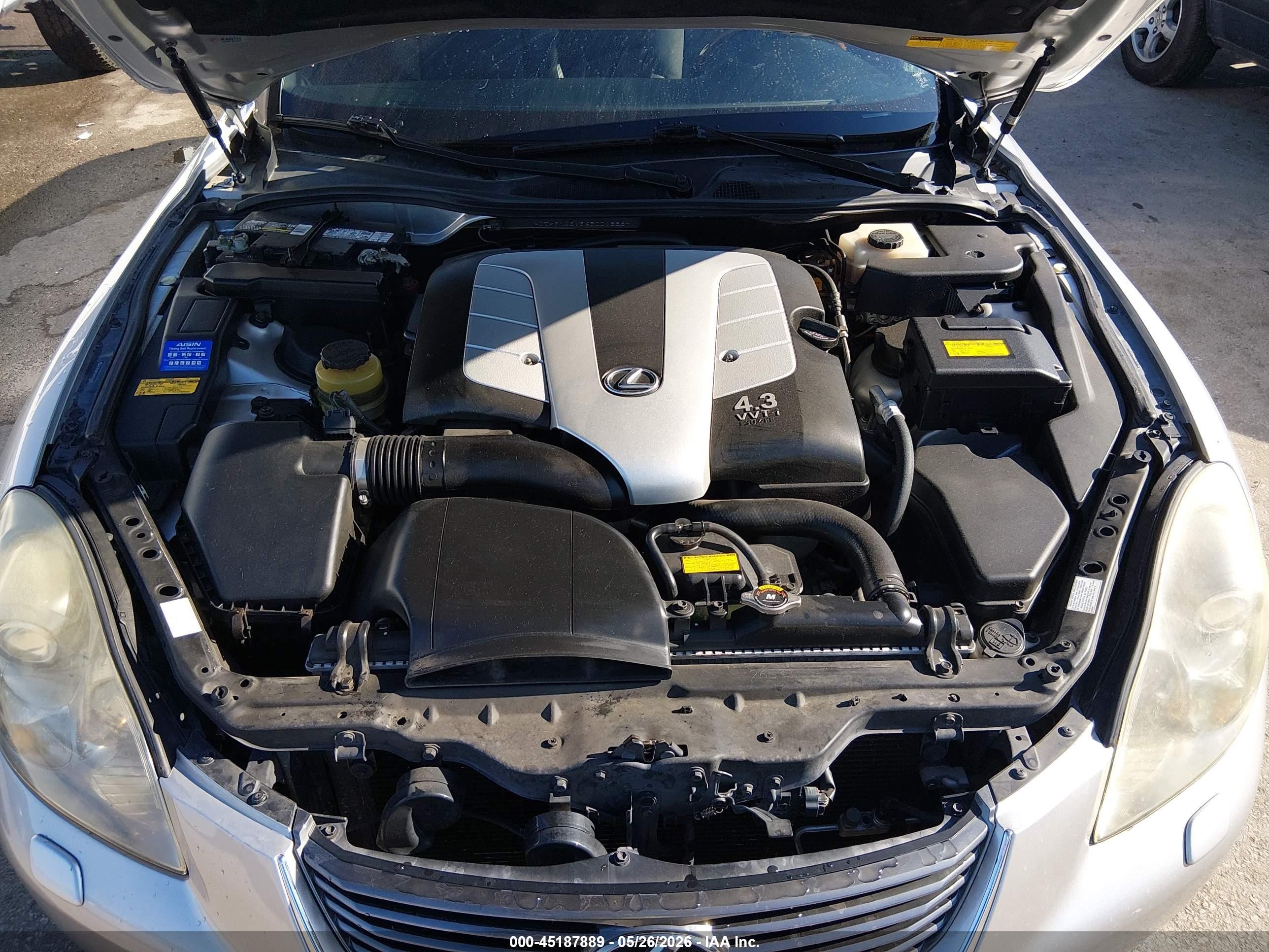 2006 Lexus Sc 430   Silver vin: JTHFN48Y969001888