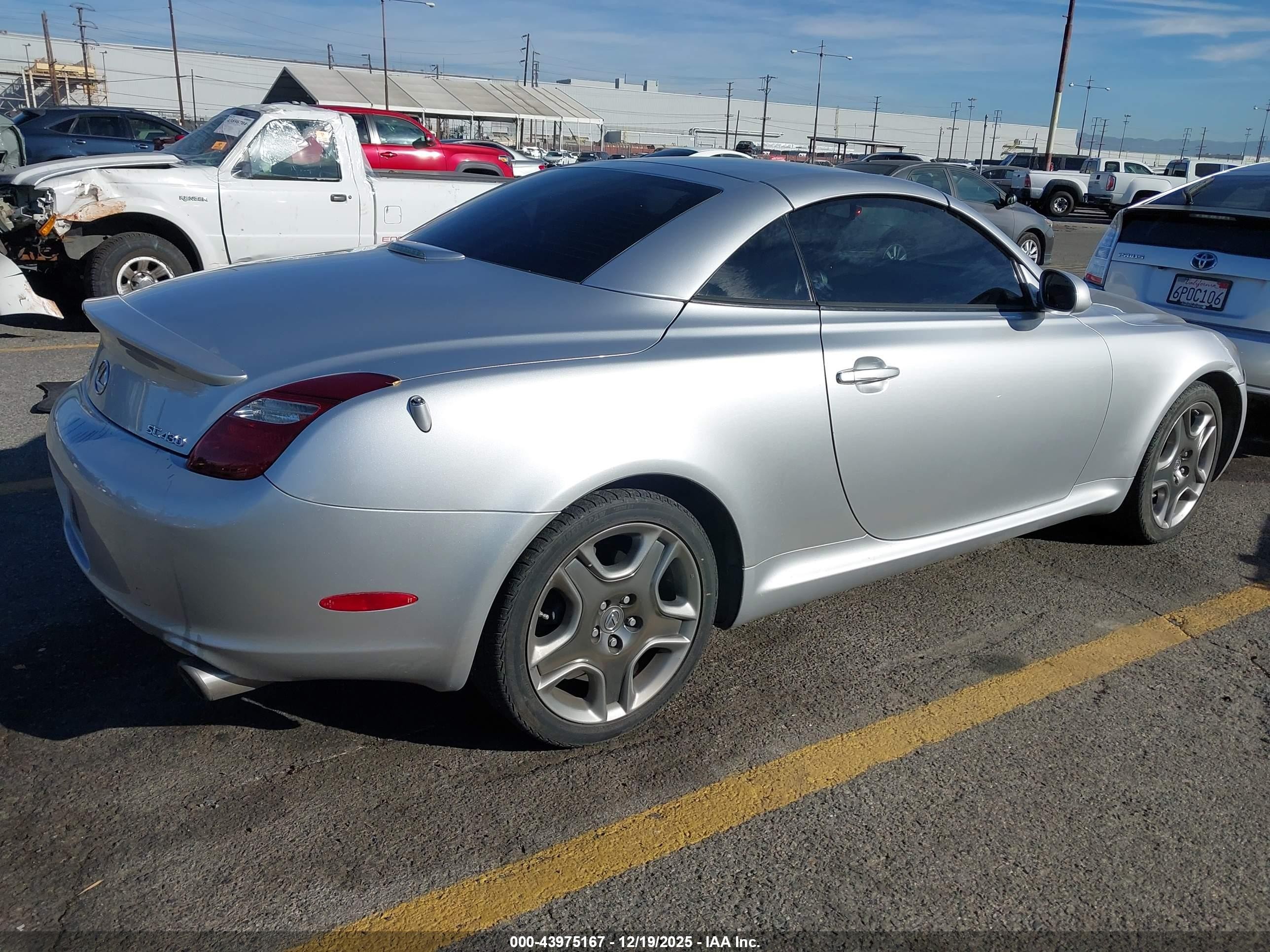 2006 Lexus Sc 430   Silver vin: JTHFN48Y969002068