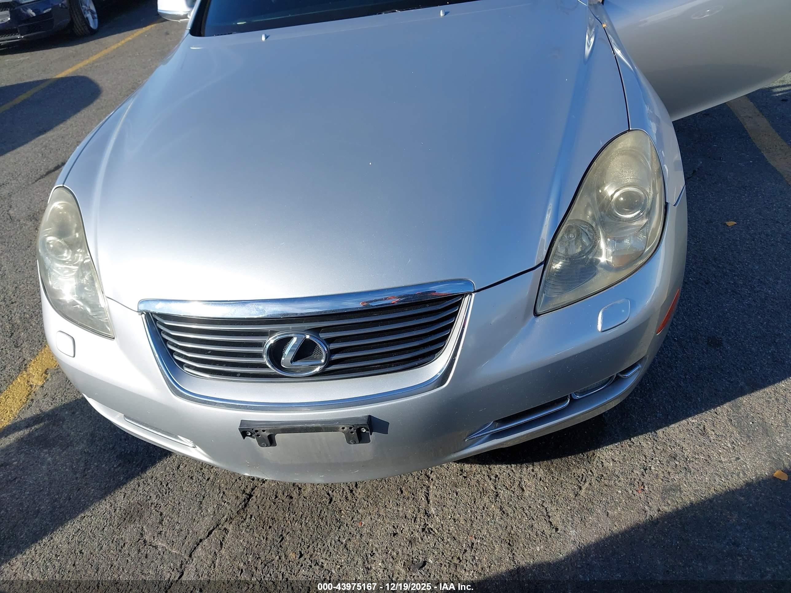 2006 Lexus Sc 430   Silver vin: JTHFN48Y969002068