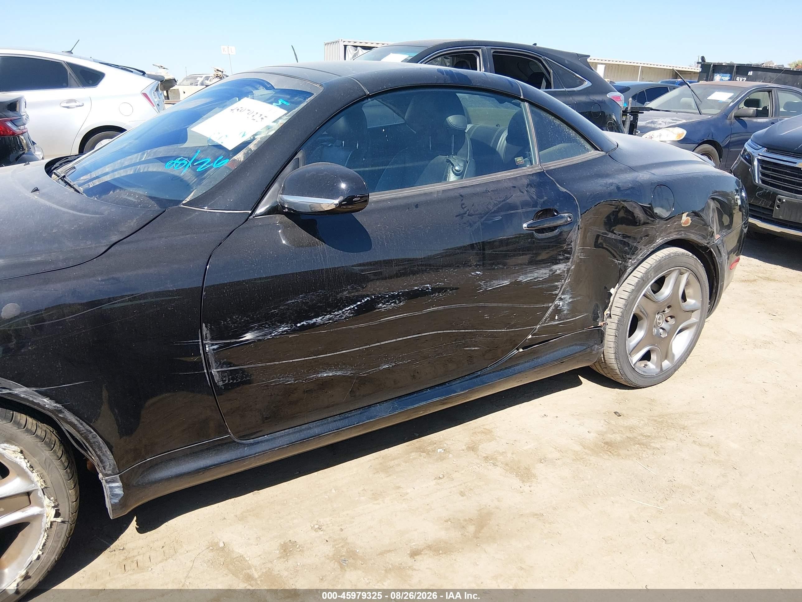 2006 Lexus Sc 430 Черный vin: JTHFN48Y969002314
