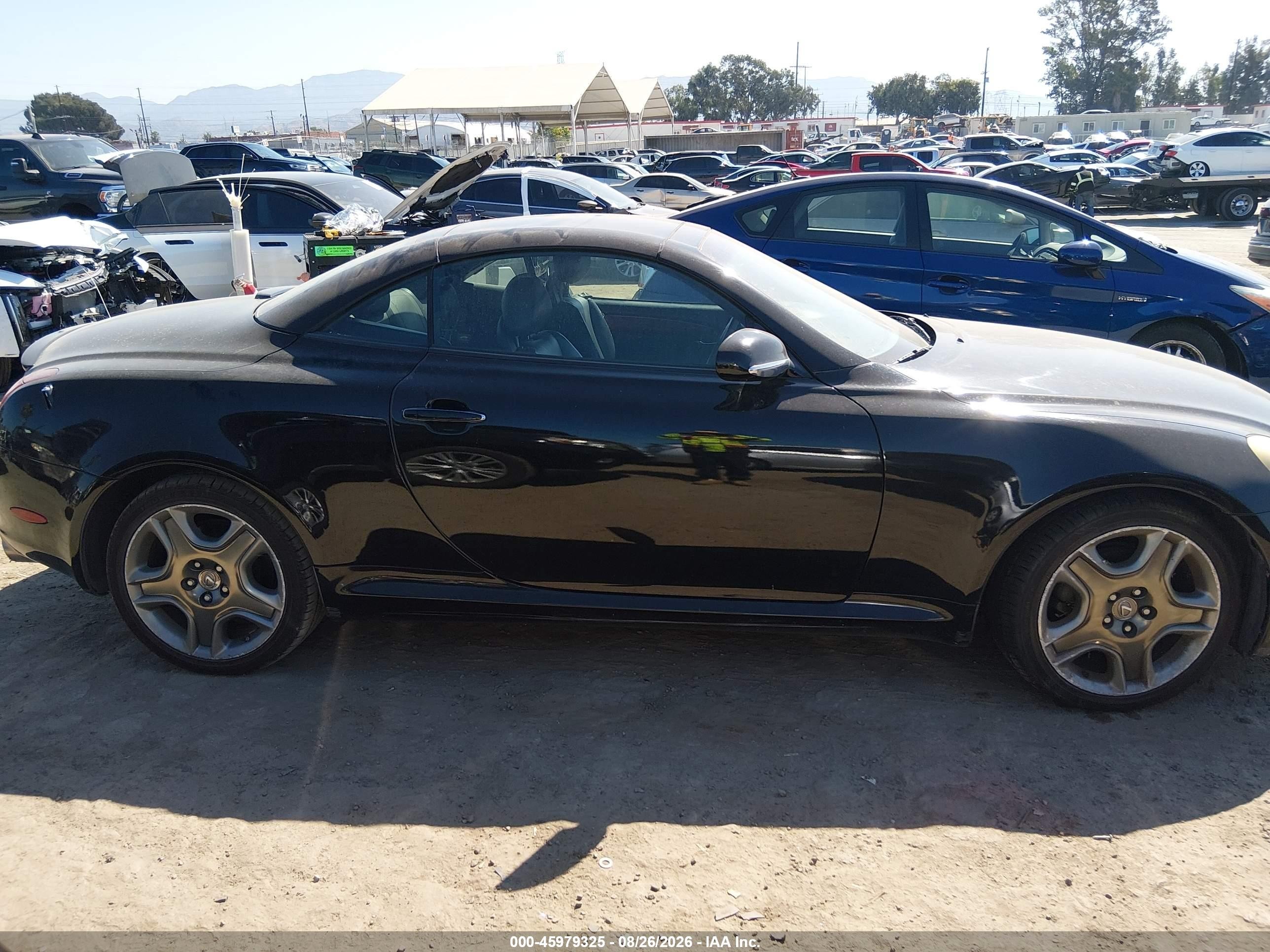 2006 Lexus Sc 430 Черный vin: JTHFN48Y969002314
