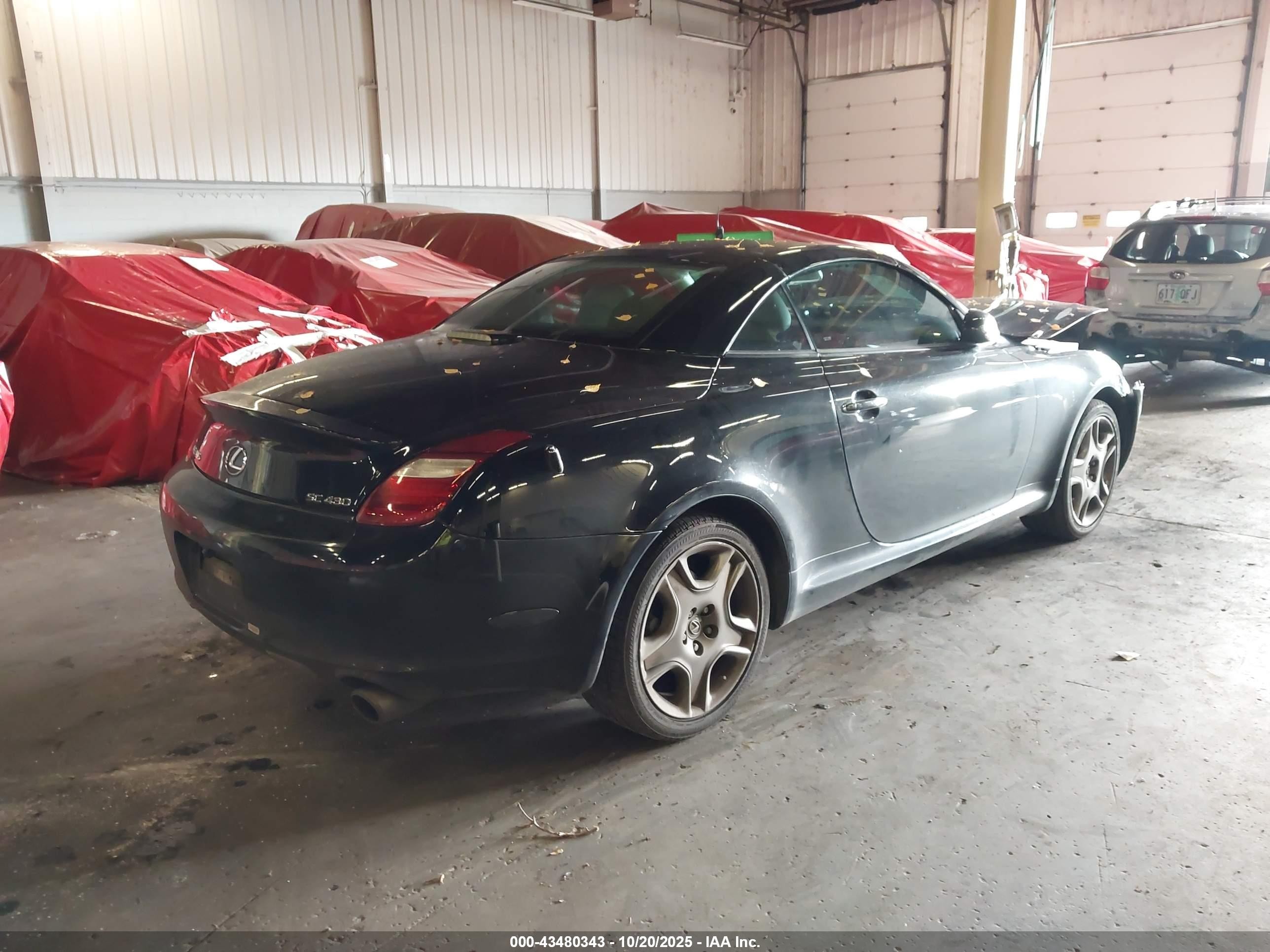 2006 Lexus Sc 430   Black vin: JTHFN48Y969004984