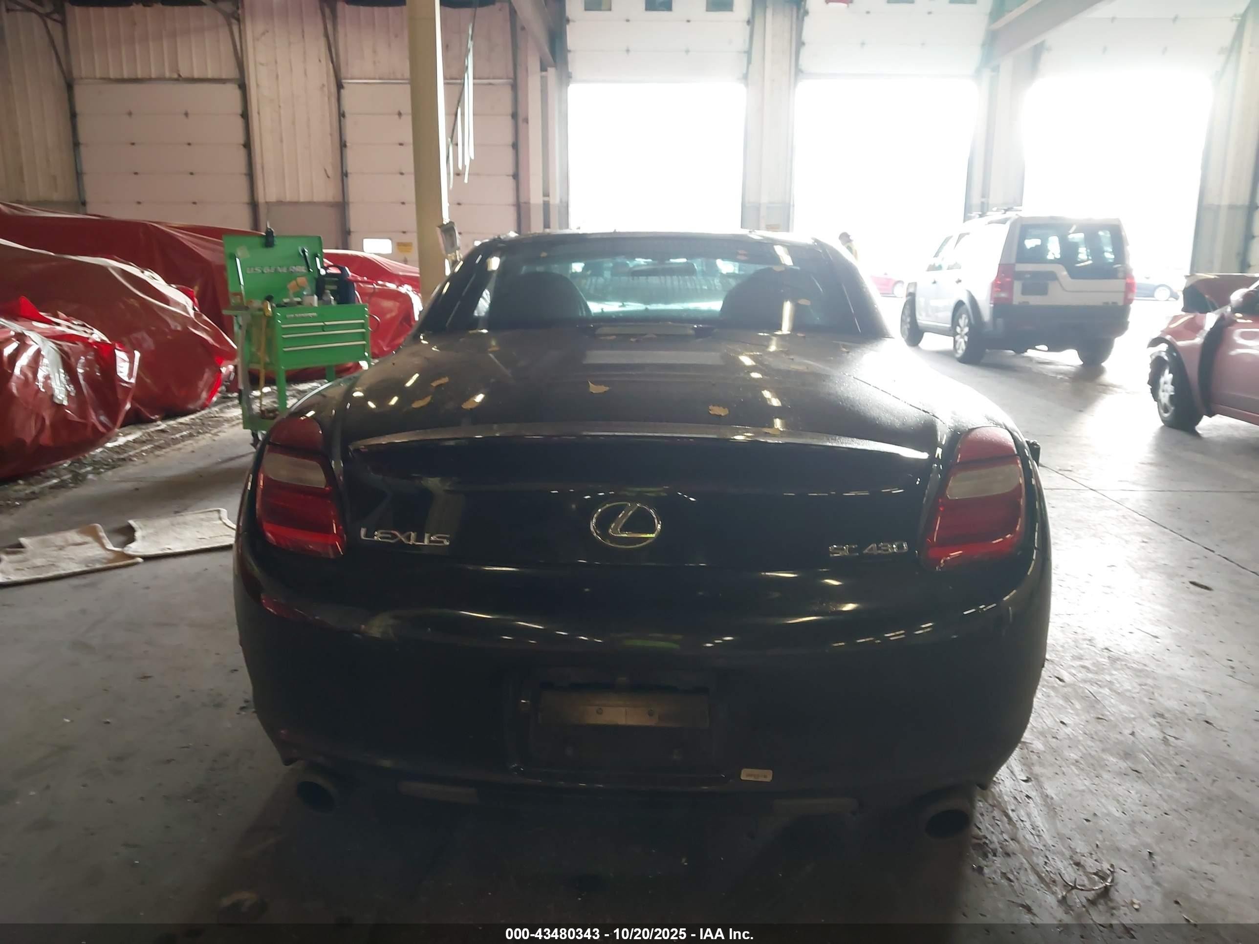 2006 Lexus Sc 430   Black vin: JTHFN48Y969004984