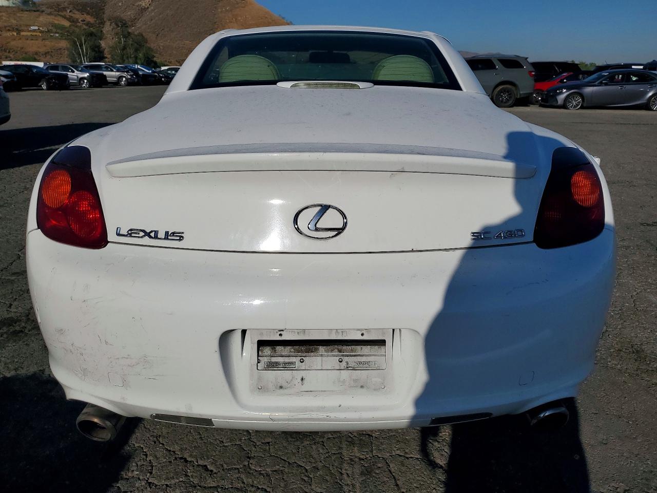 2002 Lexus Sc 430 White vin: JTHFN48YX20012865