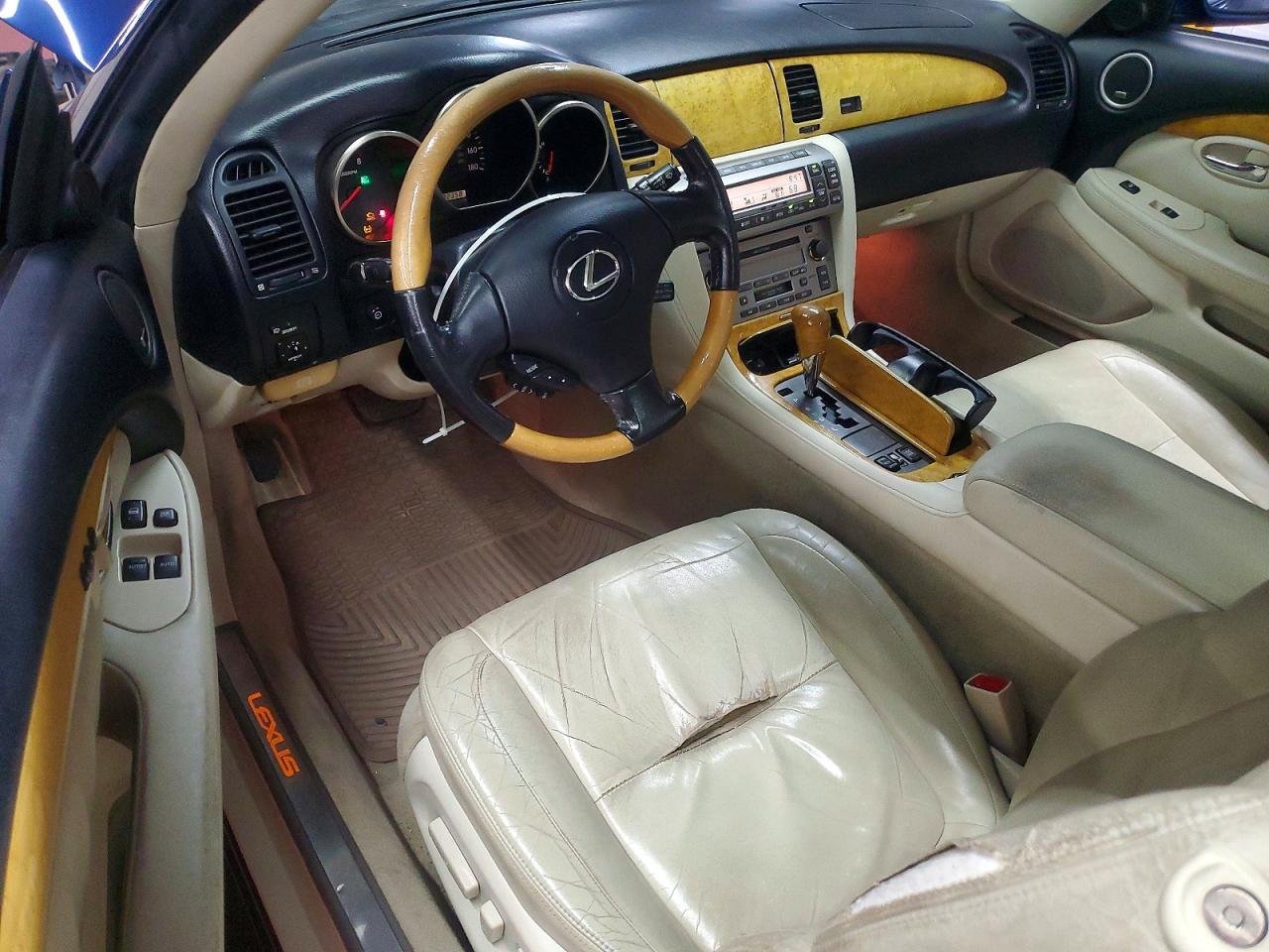2002 Lexus Sc 430 Blue vin: JTHFN48YX20034560