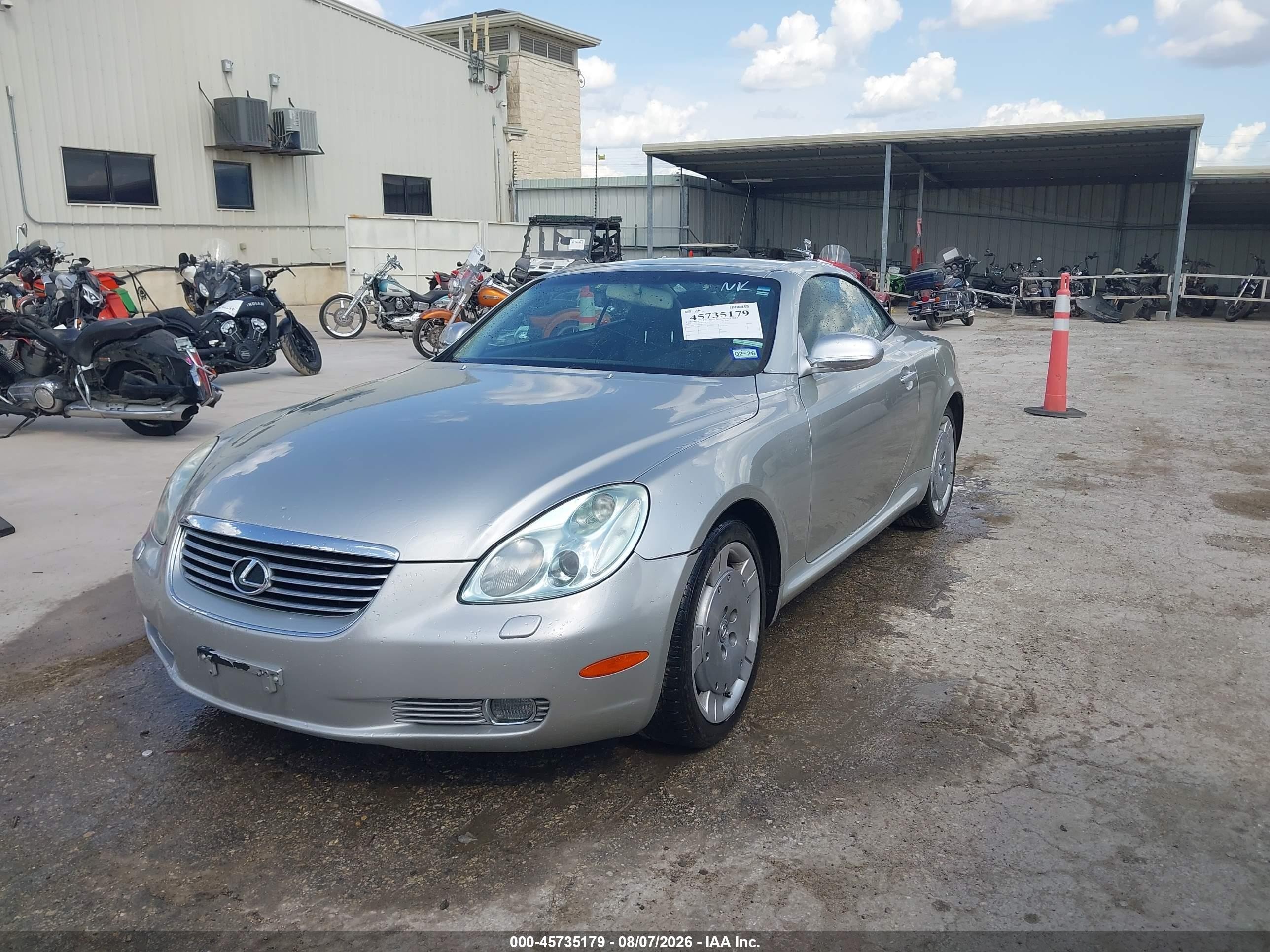 2003 Lexus Sc 430   Silver vin: JTHFN48YX30037623