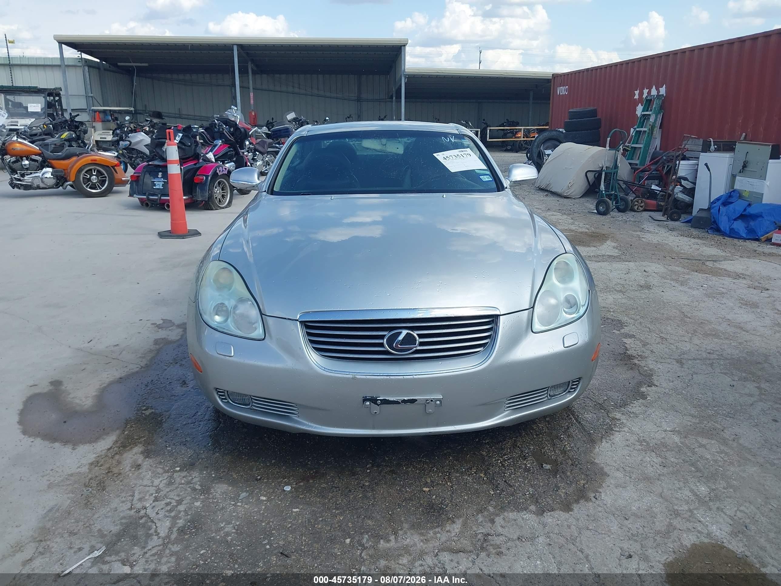 2003 Lexus Sc 430   Silver vin: JTHFN48YX30037623