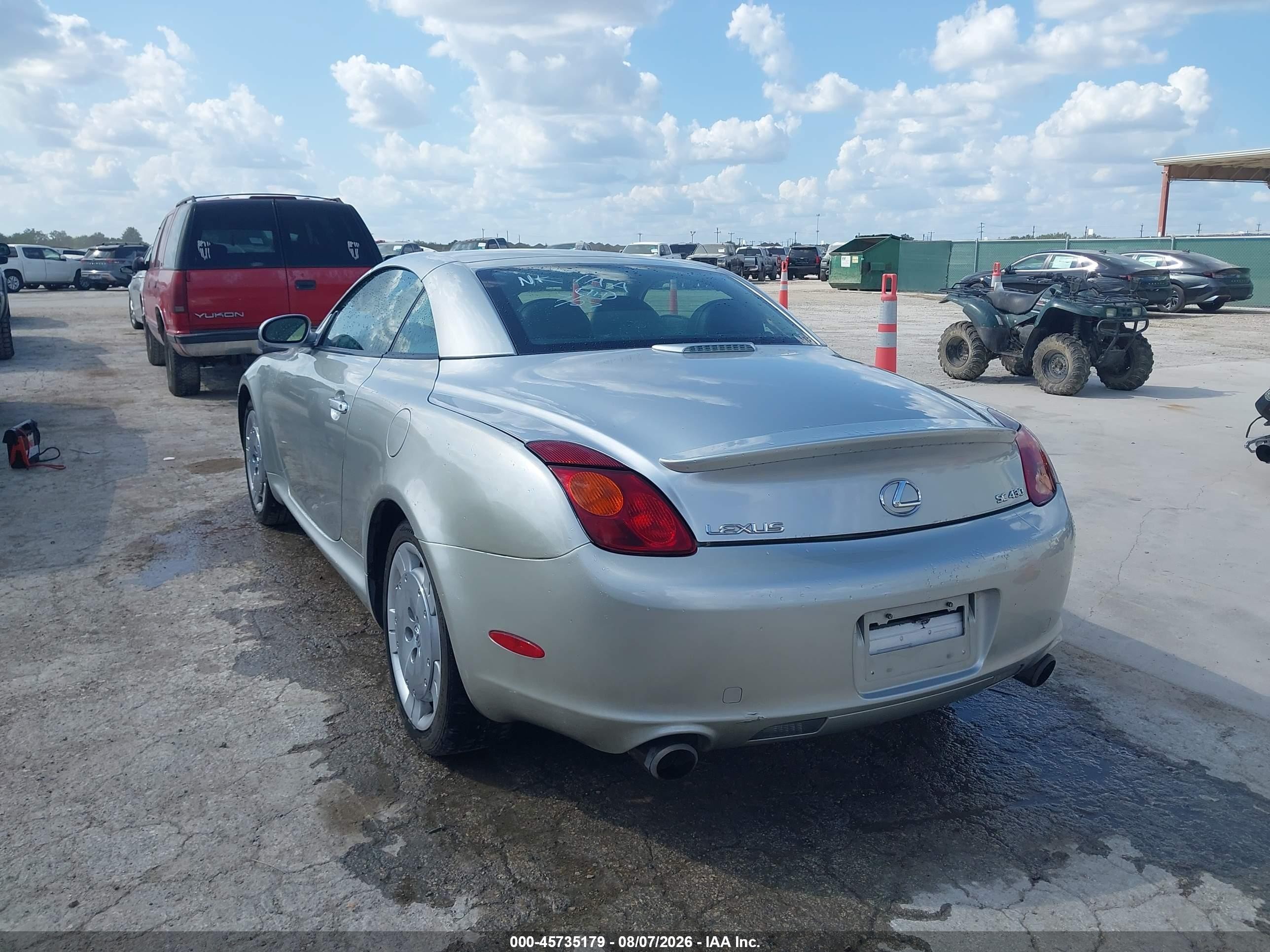 2003 Lexus Sc 430   Silver vin: JTHFN48YX30037623