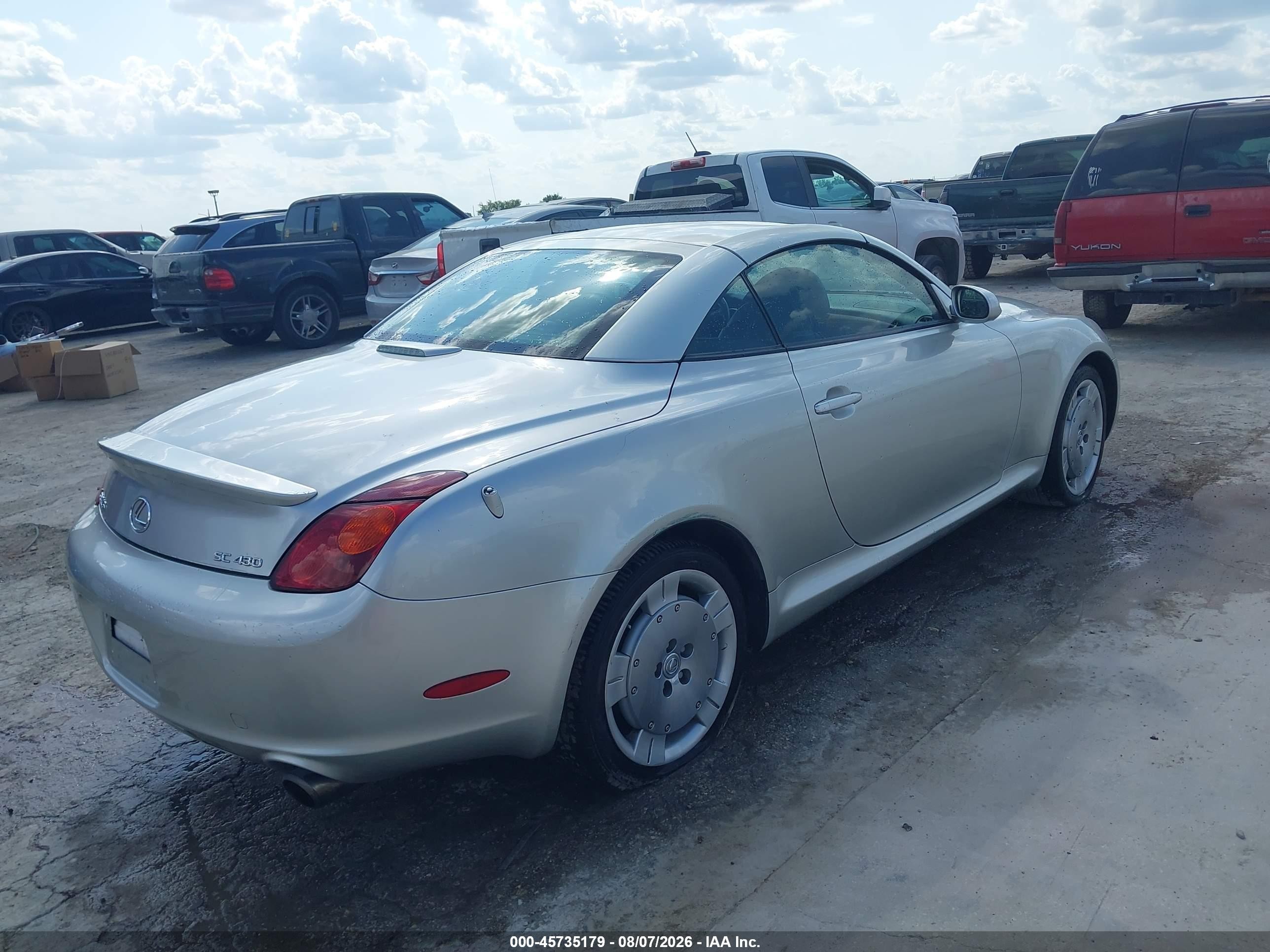 2003 Lexus Sc 430   Silver vin: JTHFN48YX30037623