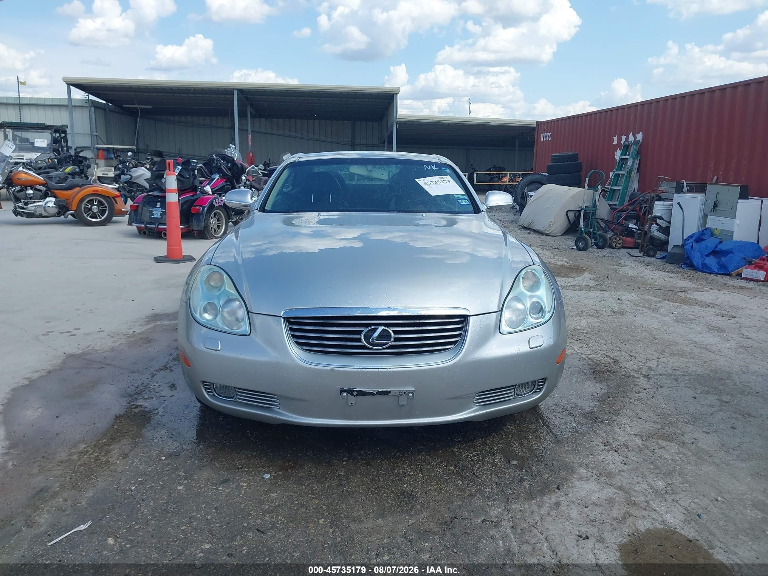 2003 Lexus Sc 430   Silver vin: JTHFN48YX30037623