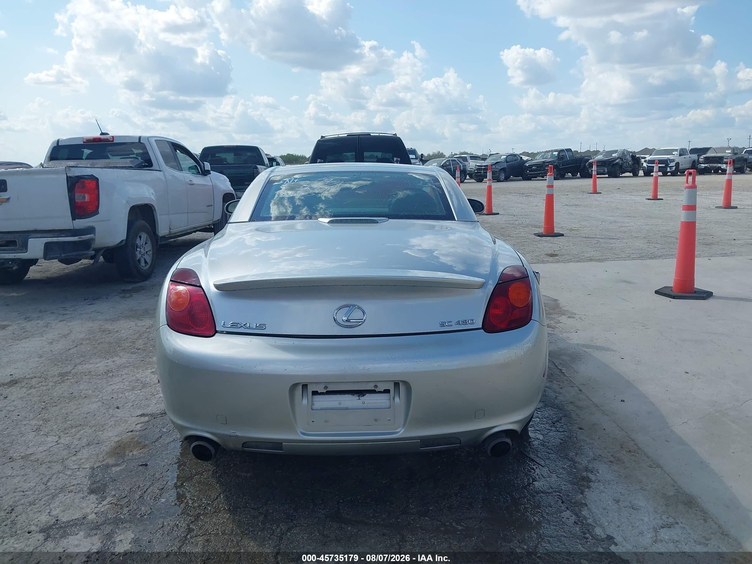 2003 Lexus Sc 430   Silver vin: JTHFN48YX30037623
